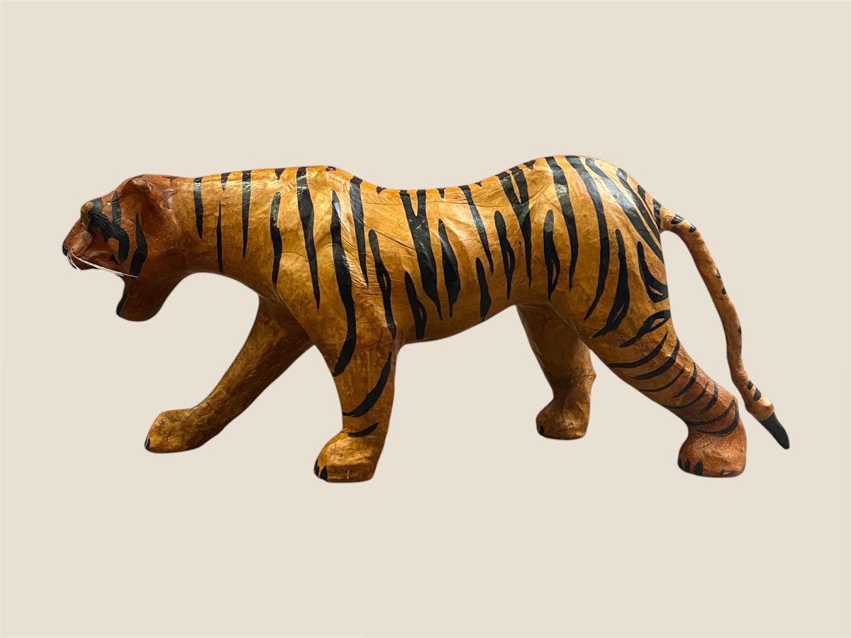 Vintage Leather Wrapped Tiger