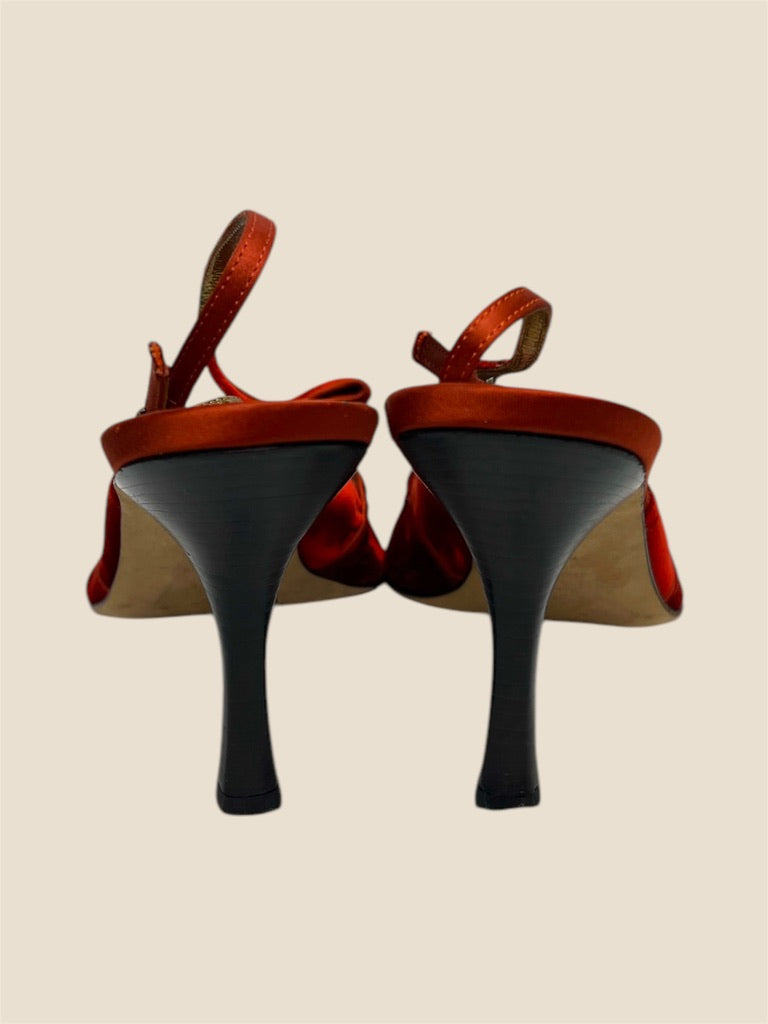 Vintage Y2K BCBG Velvet Heels