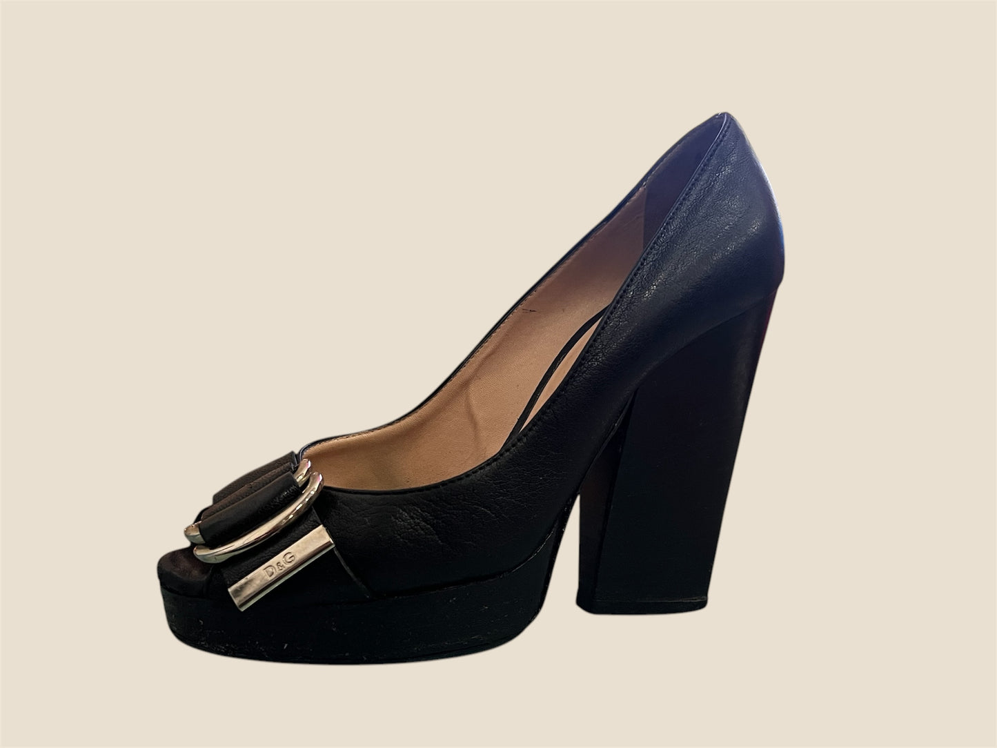 Authentic Dolce & Gabbana Y2K Platform Heels Size 37