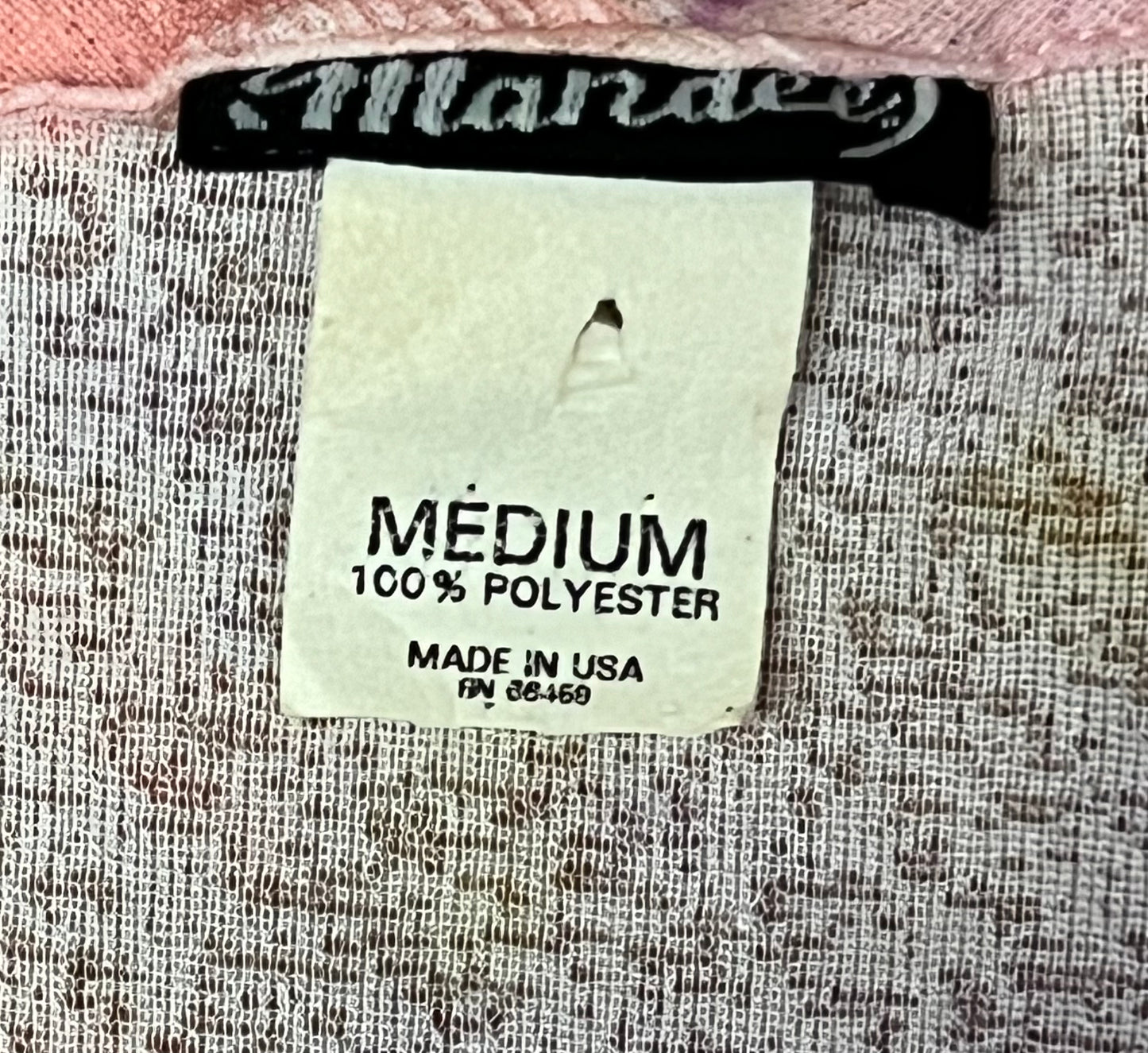 Vintage Y2K Sheer Pink Self-Tie Crop Top