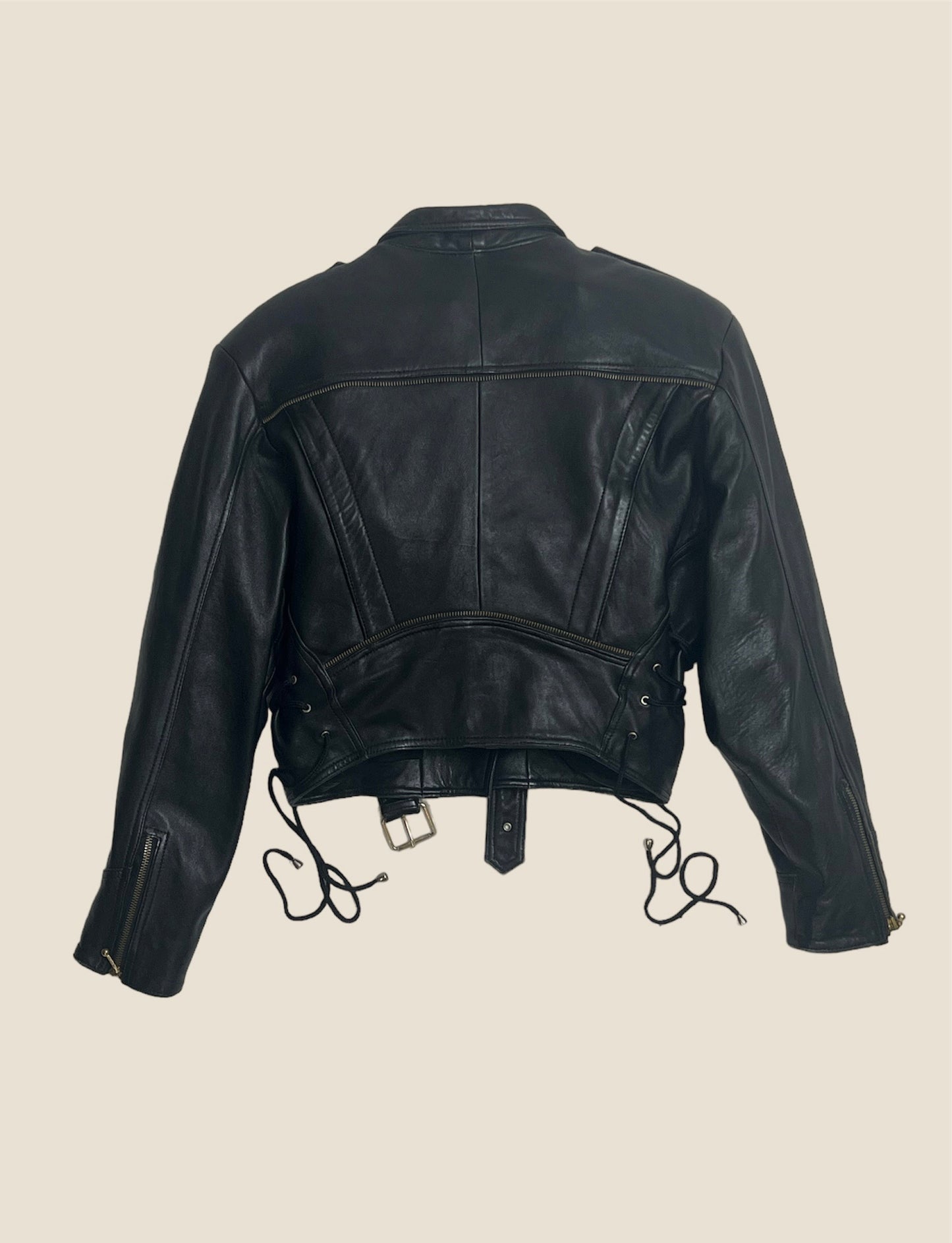 Vintage Leather Nappa Lamb MOTO Jacket