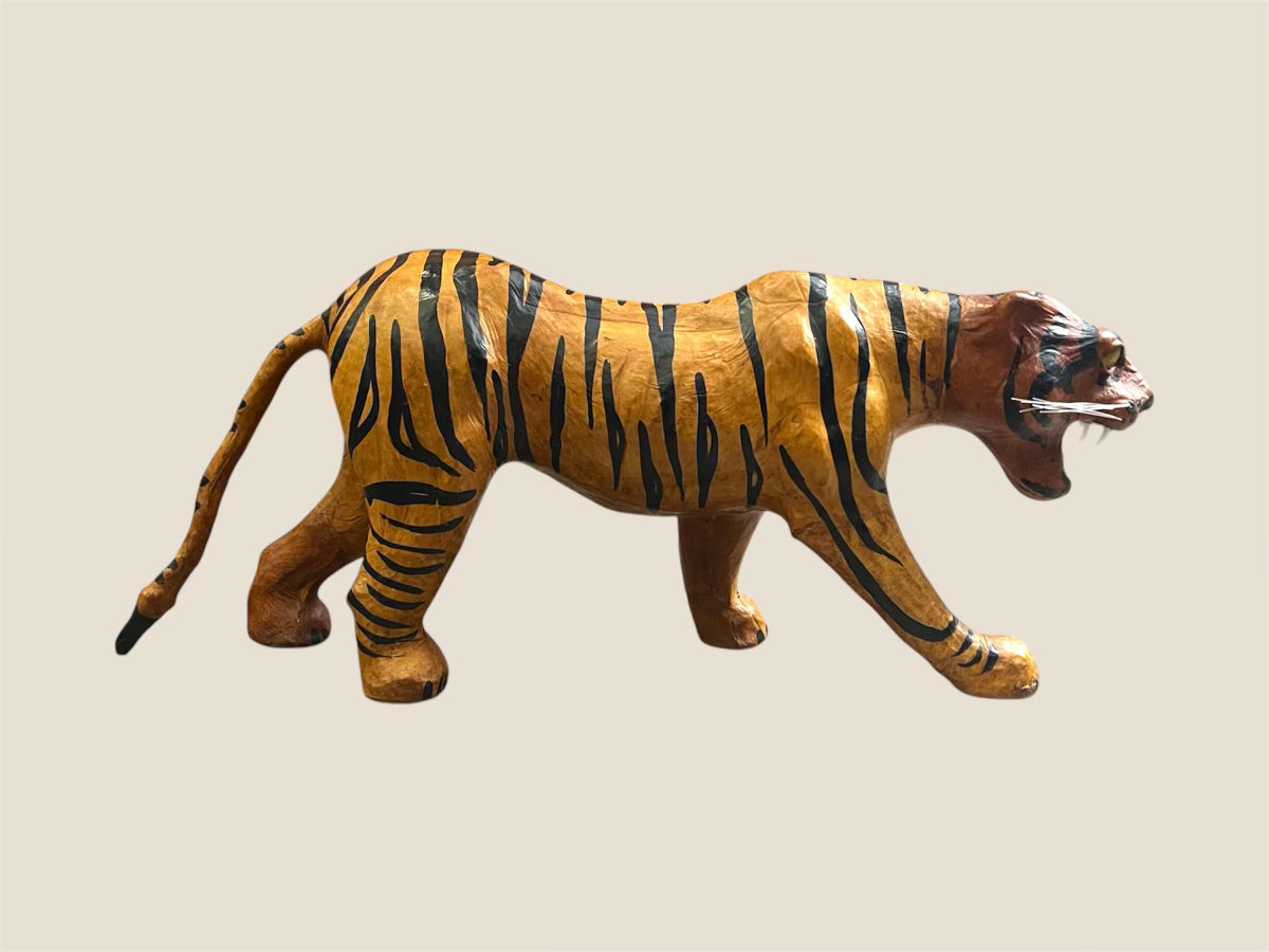 Vintage Leather Wrapped Tiger