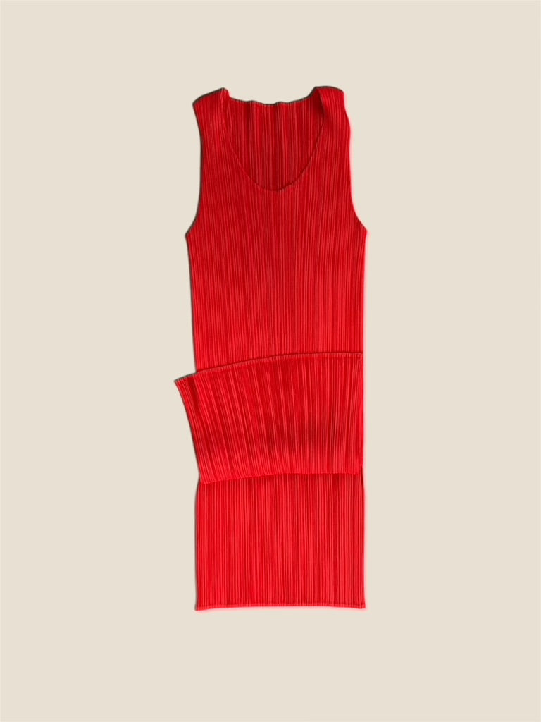 Vintage Pleats Please Pleated Long Line Top