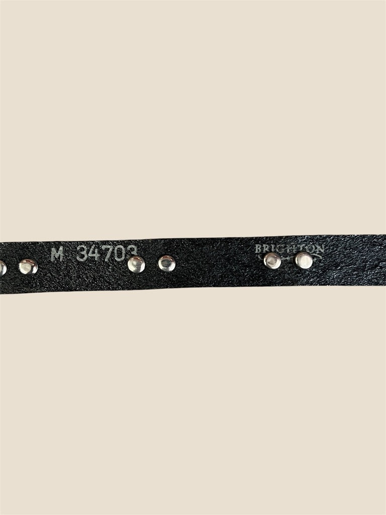 90s Brighton Metal Detail Leather Belt