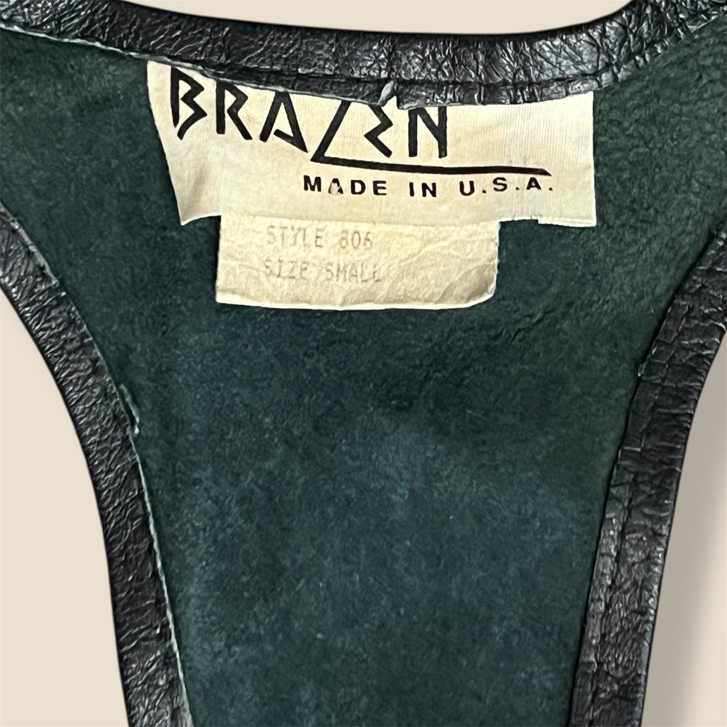 Vintage Studded Leather Vest