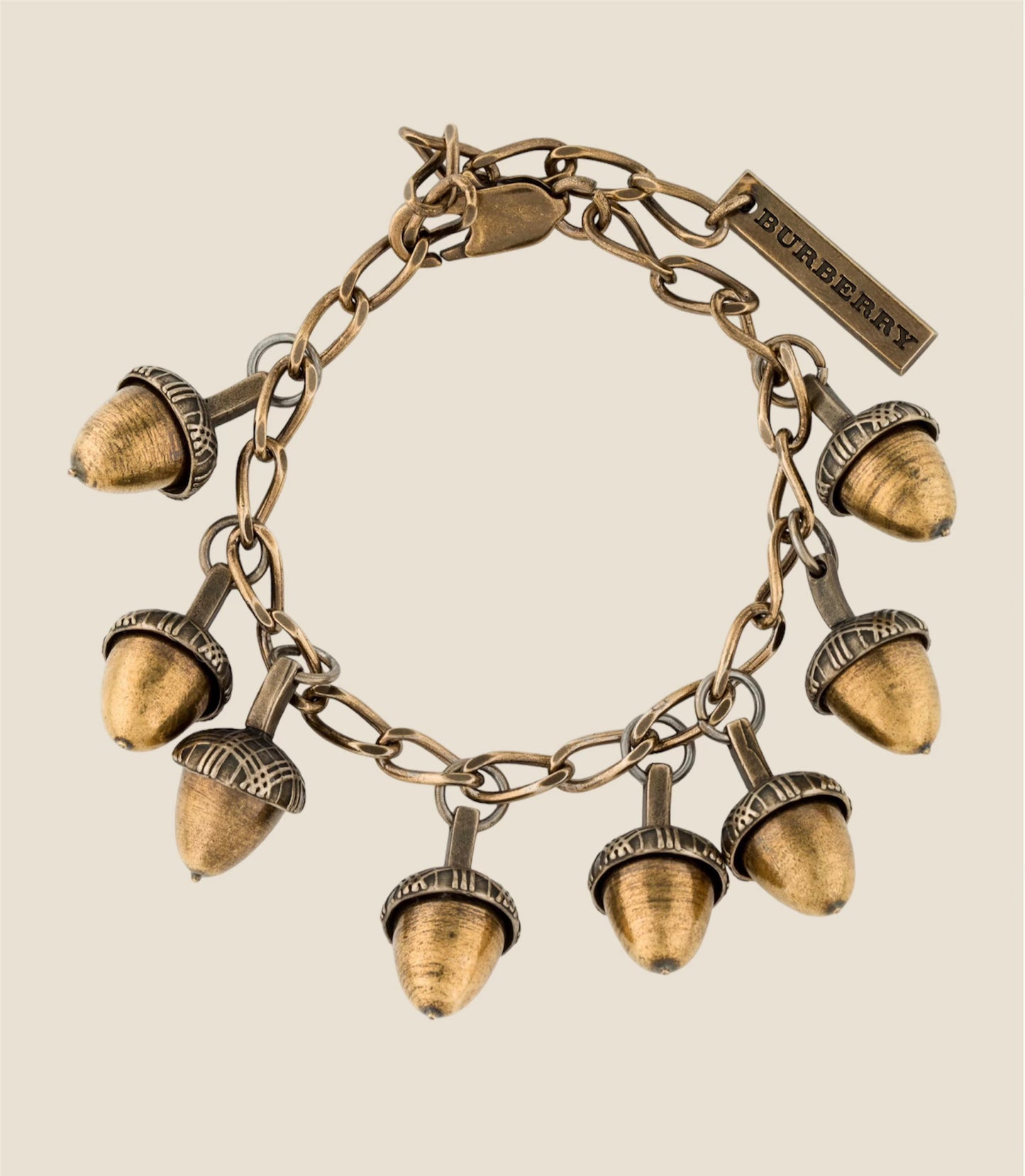 Authentic Burberry Acorn Charm Bracelet