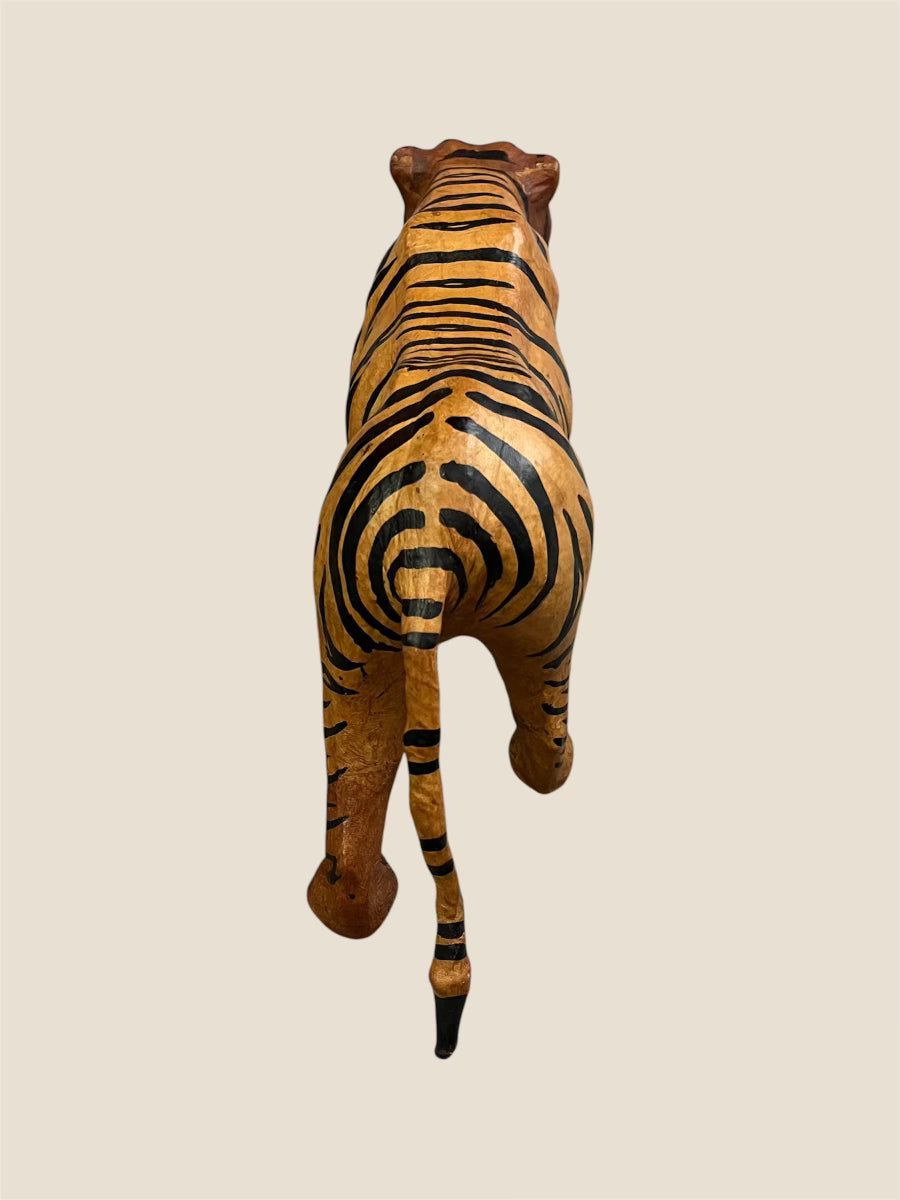 Vintage Leather Wrapped Tiger