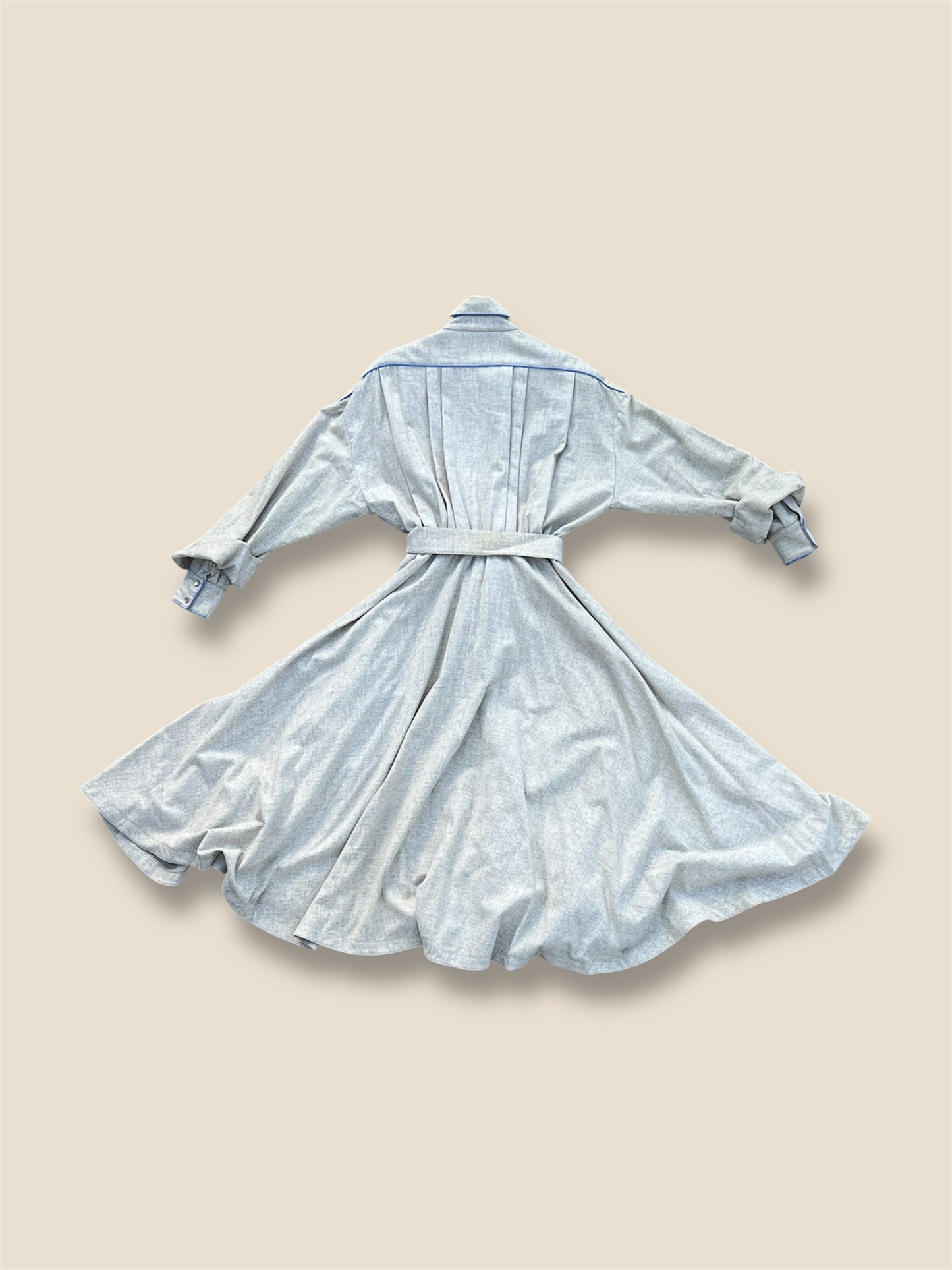 1980s Therry Mugler Wool A-Line Coat