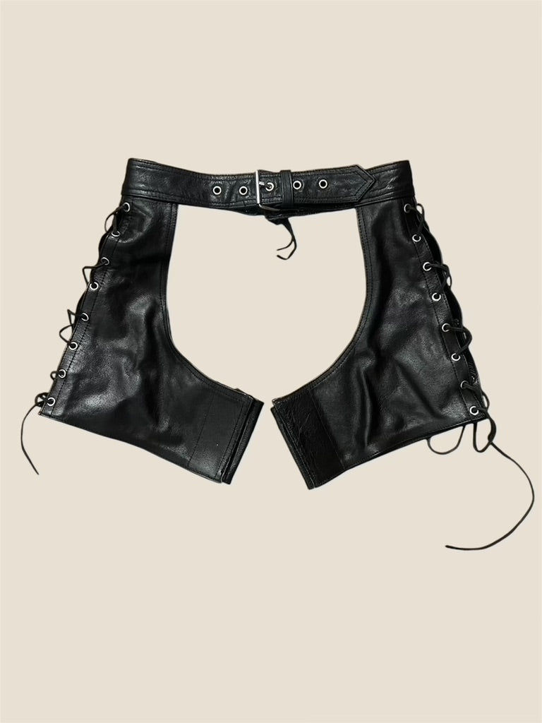 Vintage Leather Short Chaps