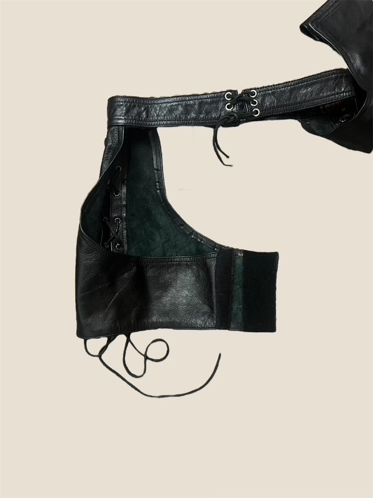 Vintage Leather Short Chaps