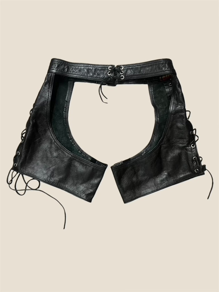 Vintage Leather Short Chaps