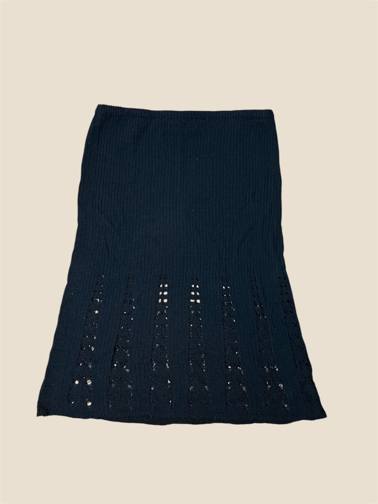 Vintage Black Fendi Knit Skirt
