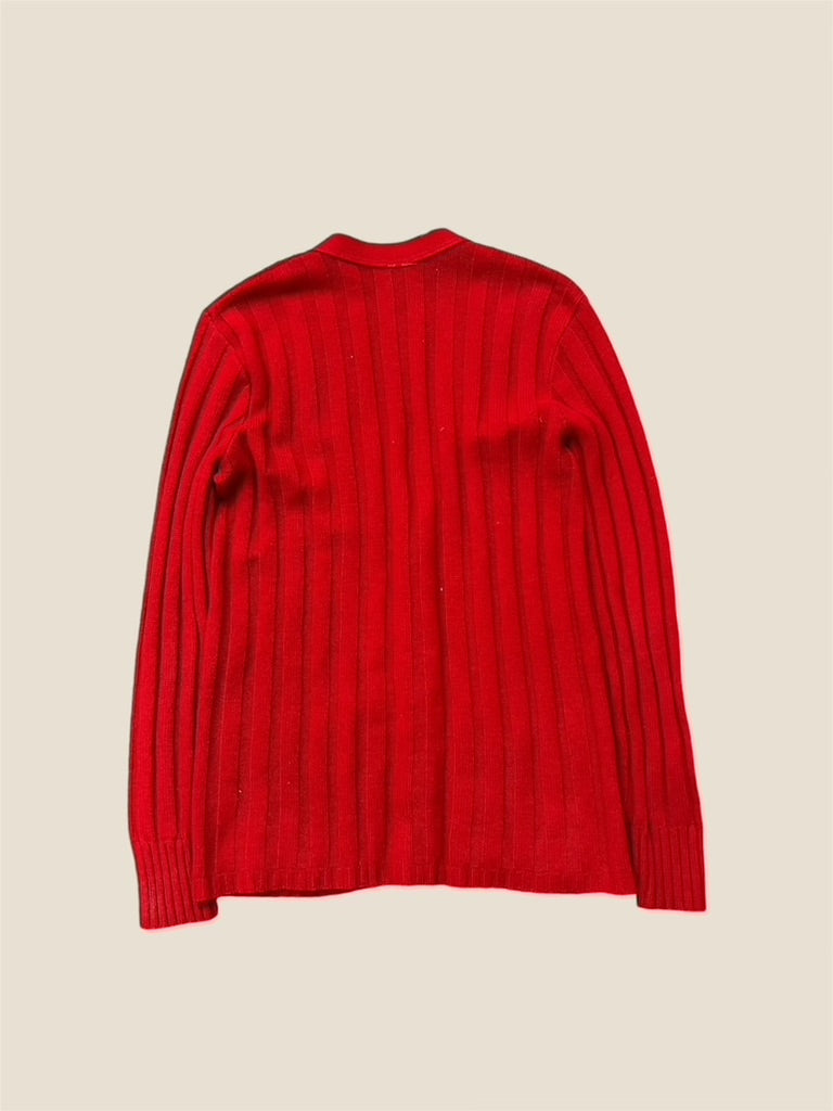 Bright Red Vintage Cardigain