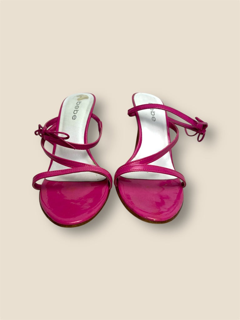 Vintage Y2K Pink BEBE Sandal Heels