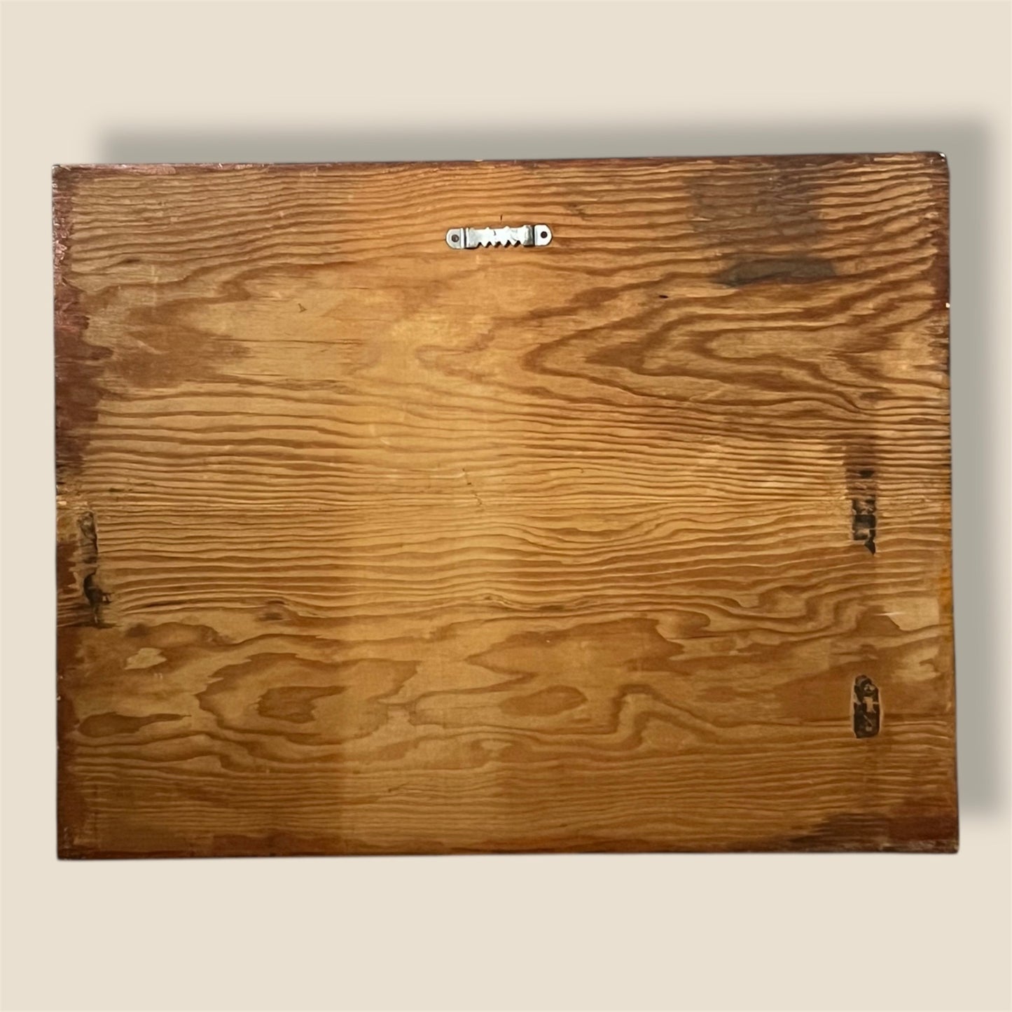 Vintage Art Hand Painted Kitten Trio Lacquered onto Wood, Signed