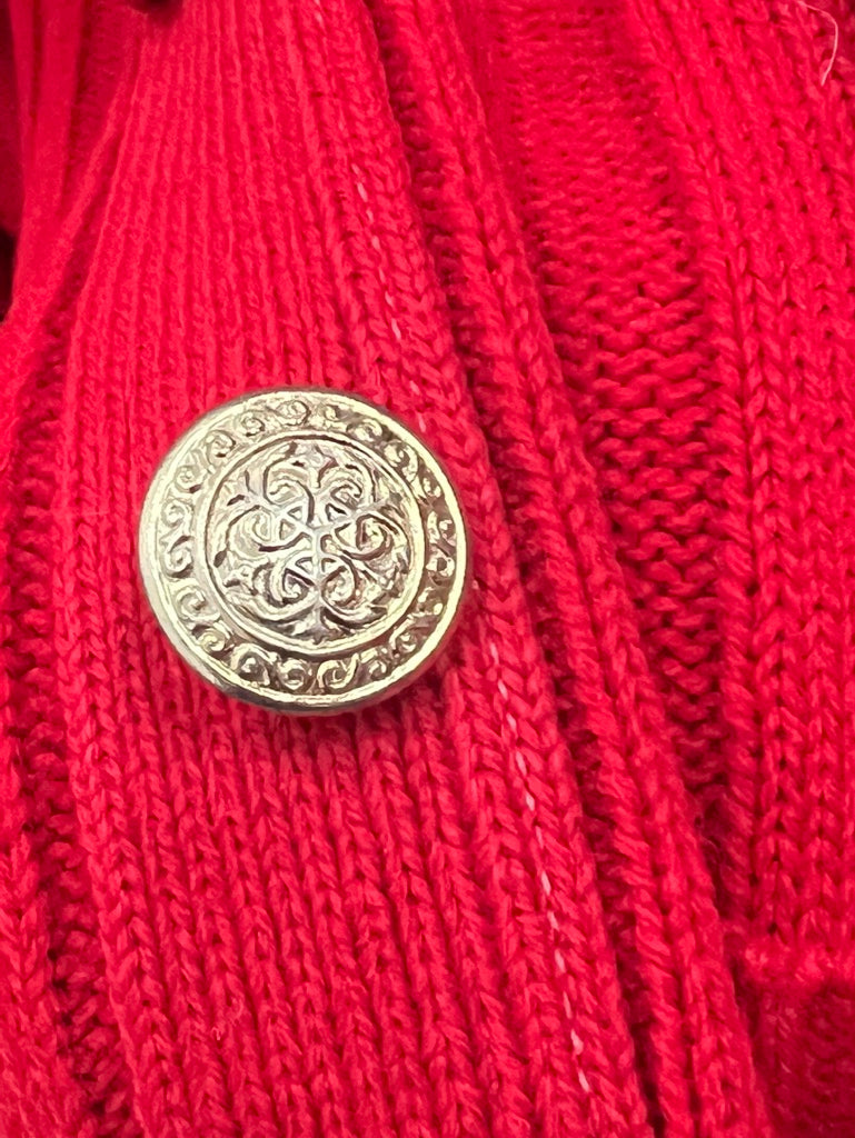 Bright Red Vintage Cardigain