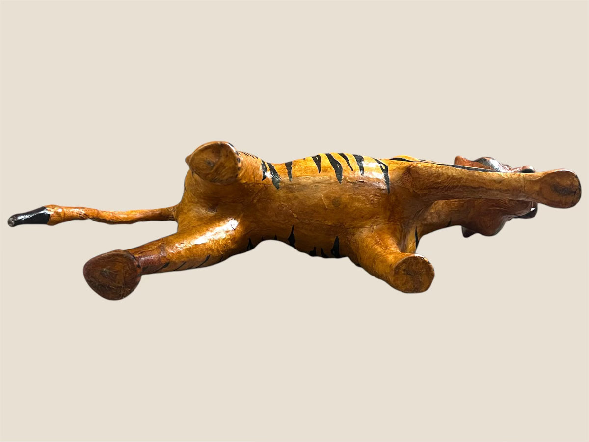 Vintage Leather Wrapped Tiger