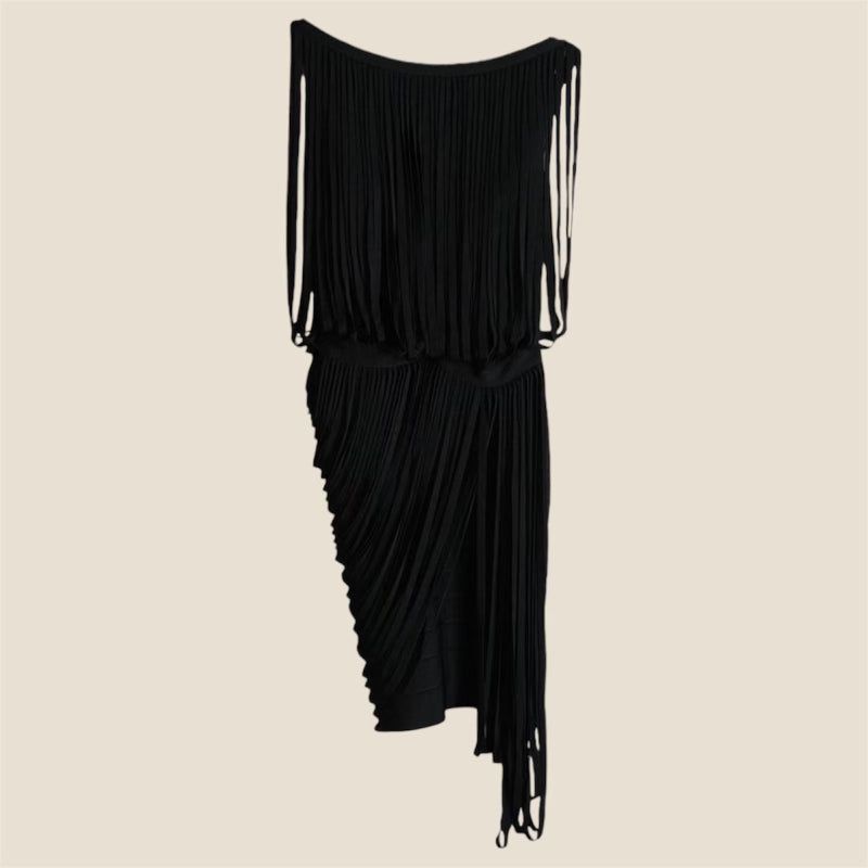 Authentic Black Herve Leger Mini Dress