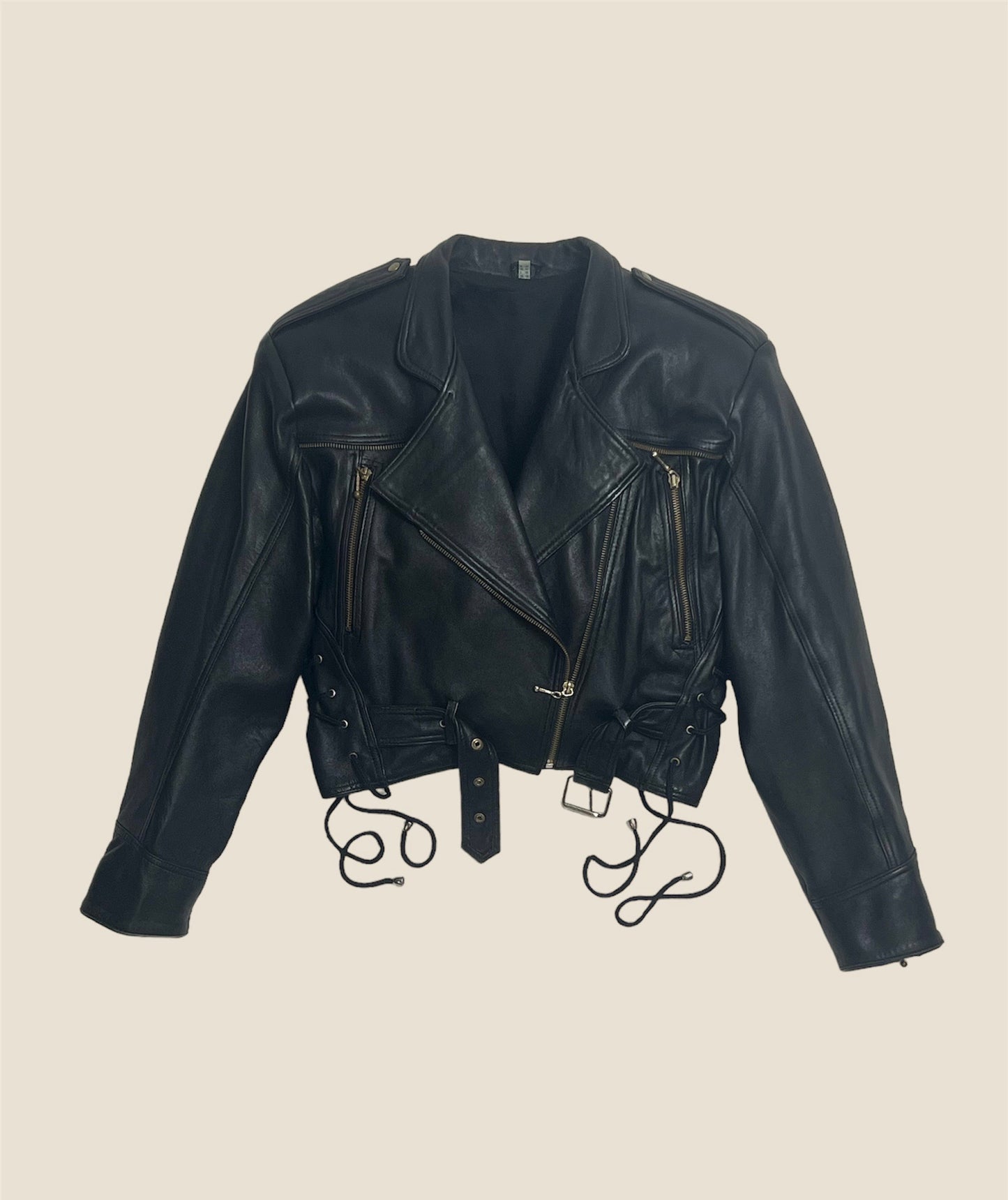 Vintage Leather Nappa Lamb MOTO Jacket