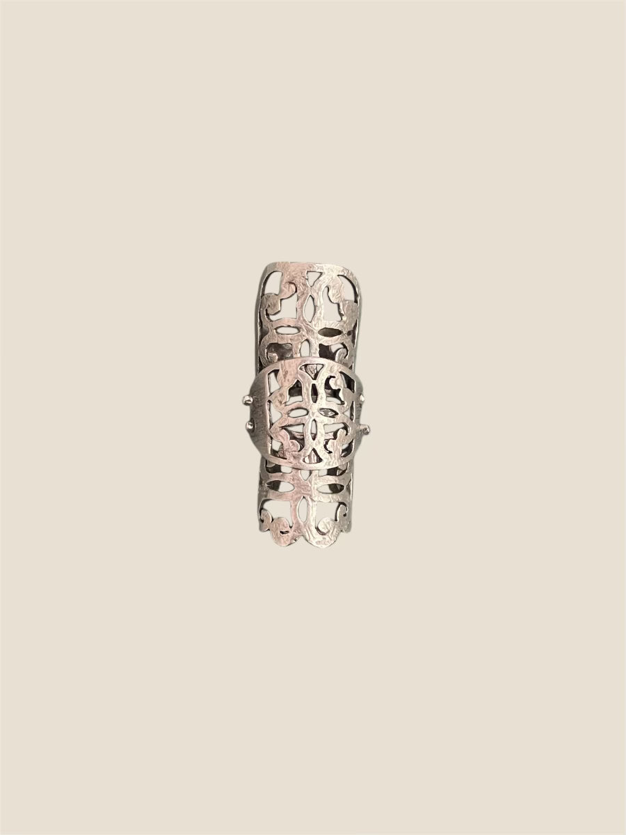 Full Finger Armor Ring in Silver