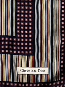 Vintage Authentic Christian Dior 100% Silk Scarf