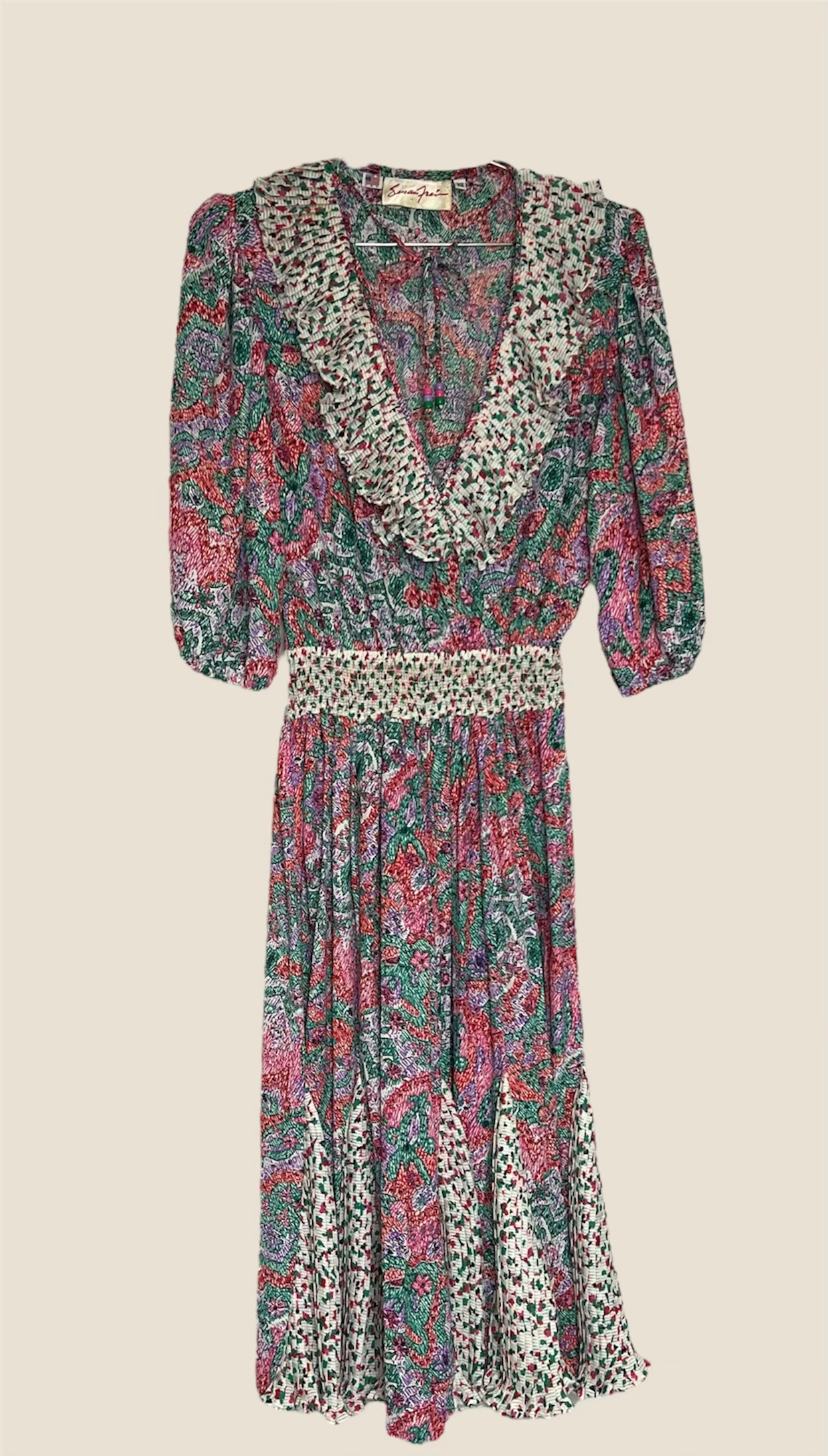 Vintage 1980s Susan Freis Dress