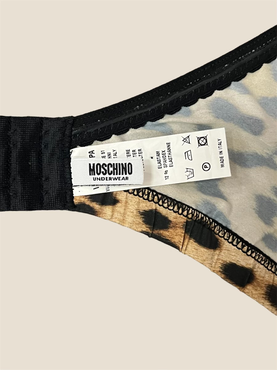 Authentic Moschino Leopard Print Bustier