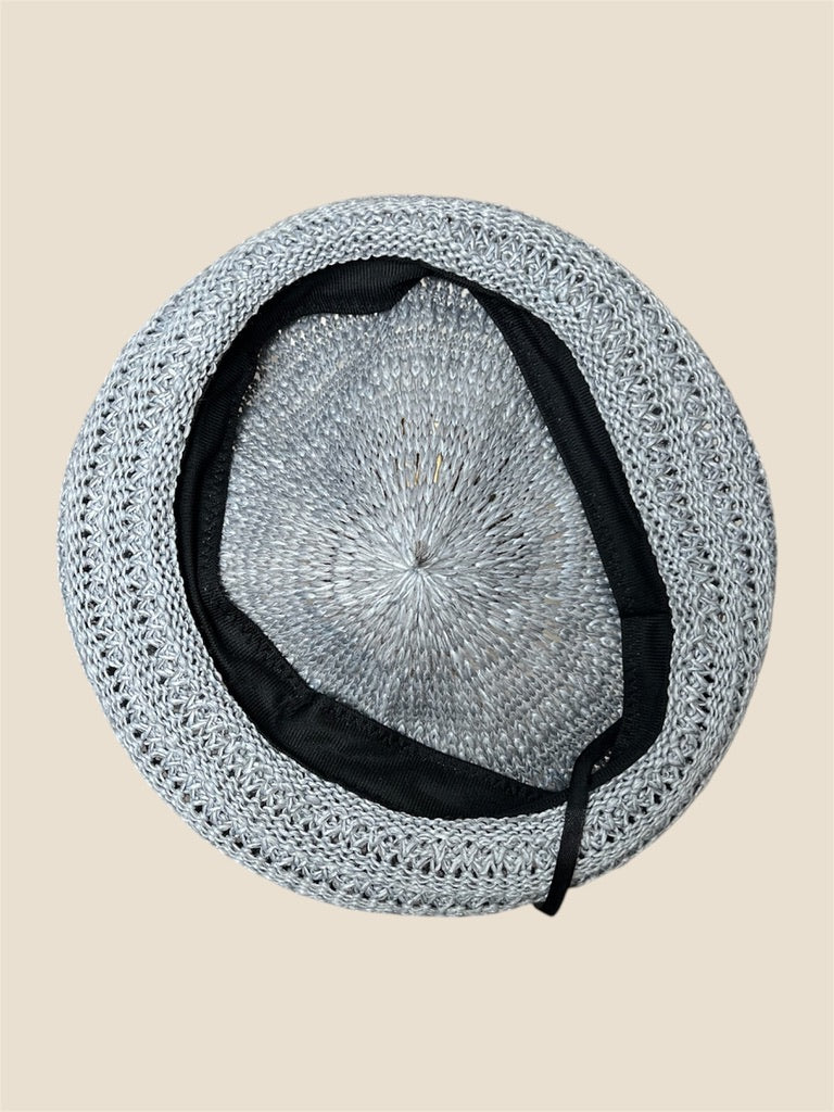 Vintage Powder Blue Crochet Beret