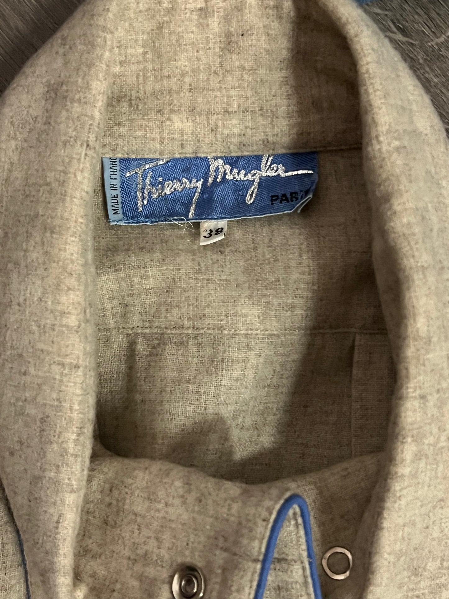 1980s Therry Mugler Wool A-Line Coat