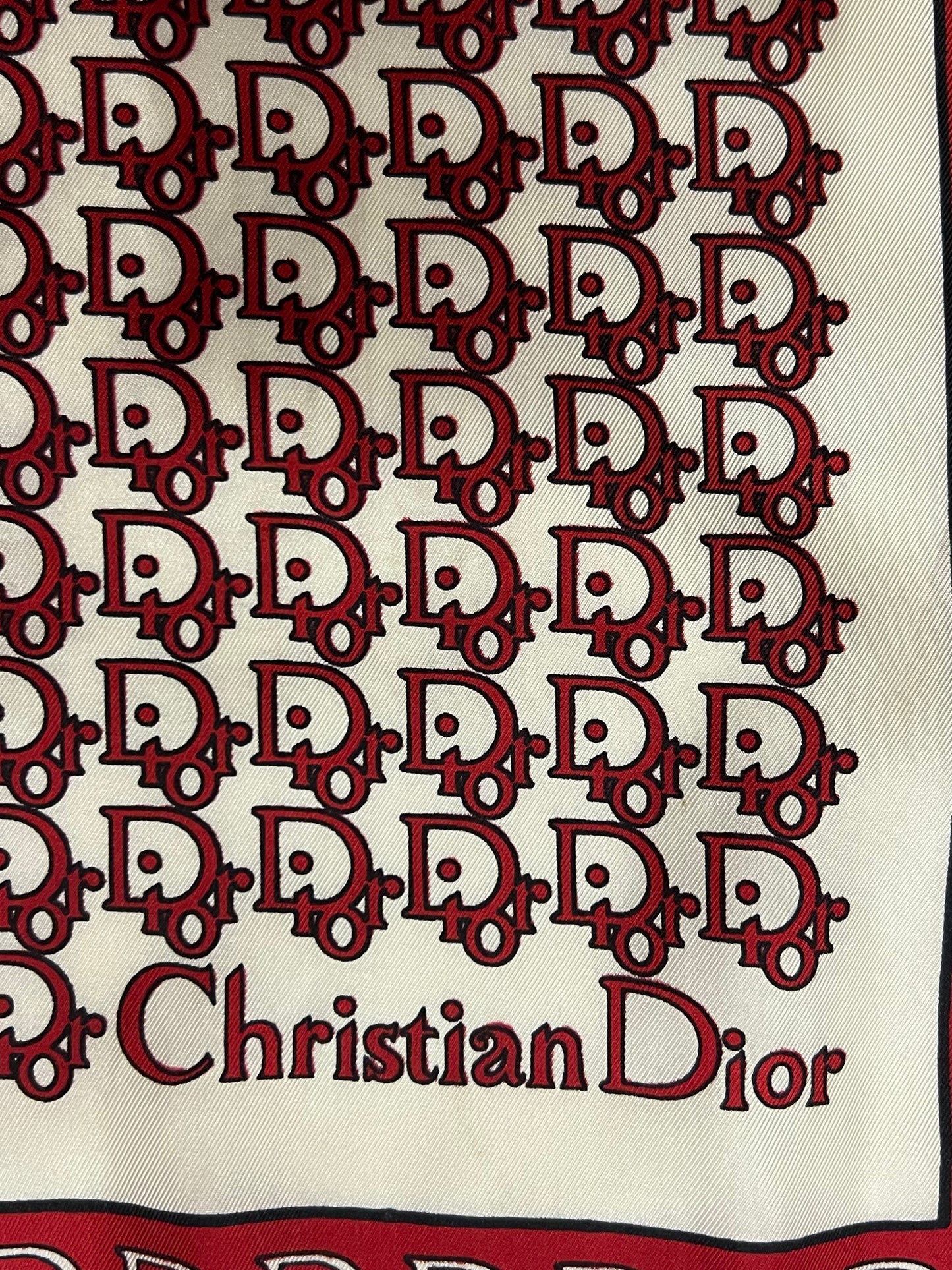 Vintage Authentic Christian Dior Silk Scarf