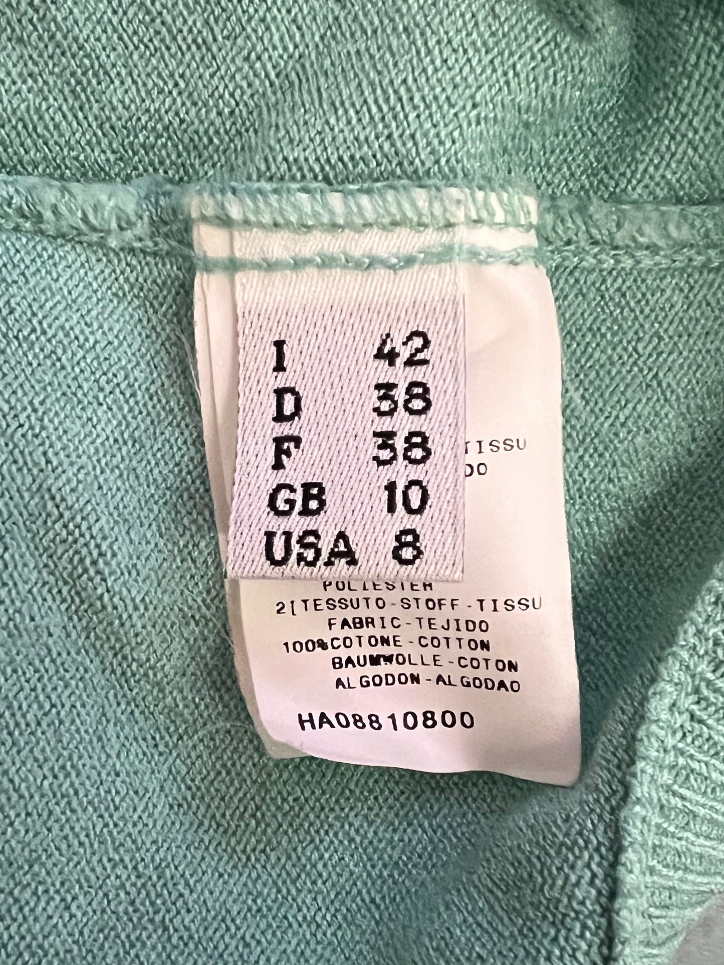 Vintage Y2K Moschino Cheap & Chic Teal Knit Halter Top