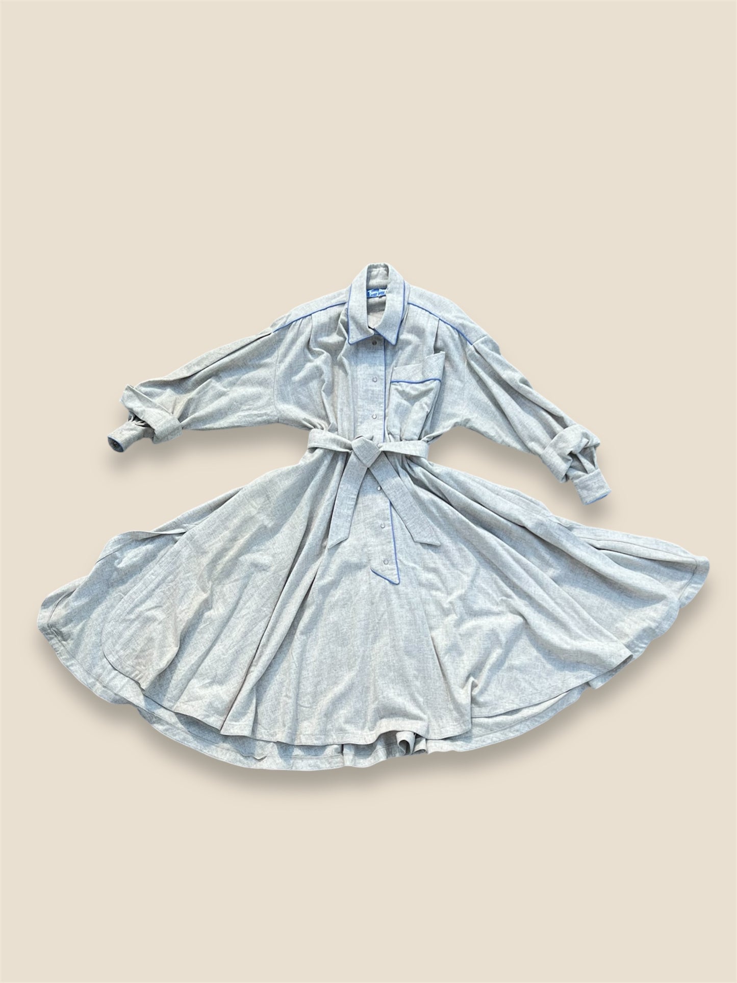 1980s Therry Mugler Wool A-Line Coat