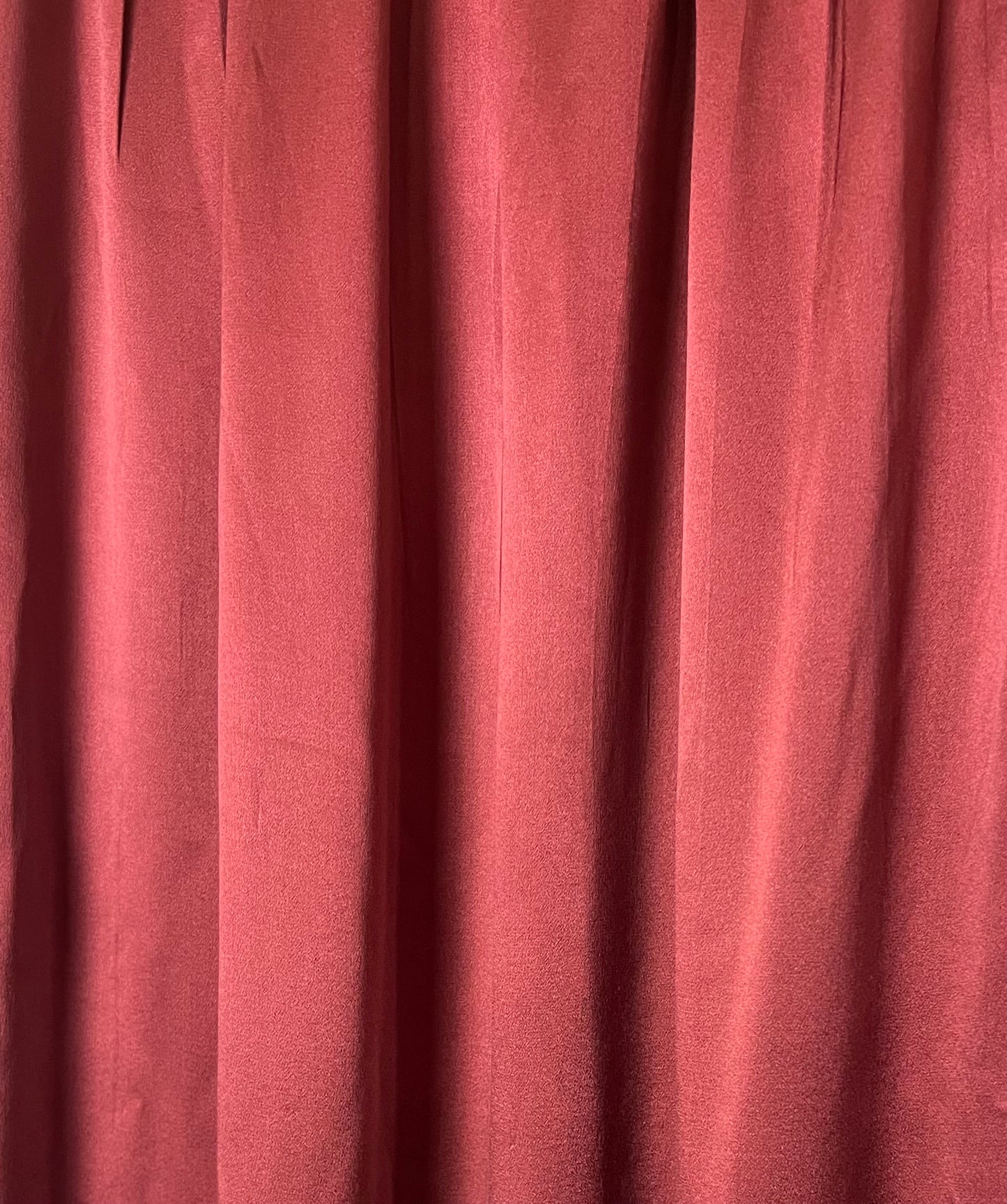 Vintage 100% Silk Burgundy Maxi Skirt