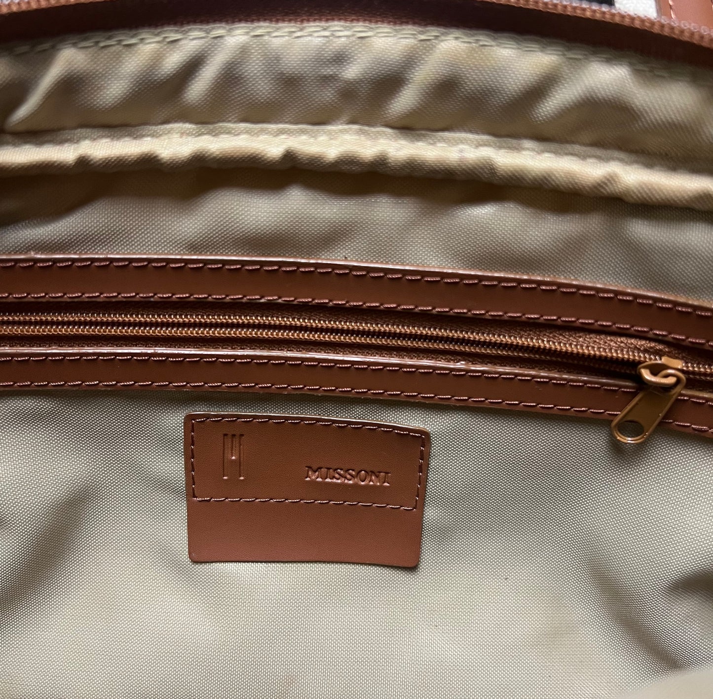 M Missoni Brown Bag