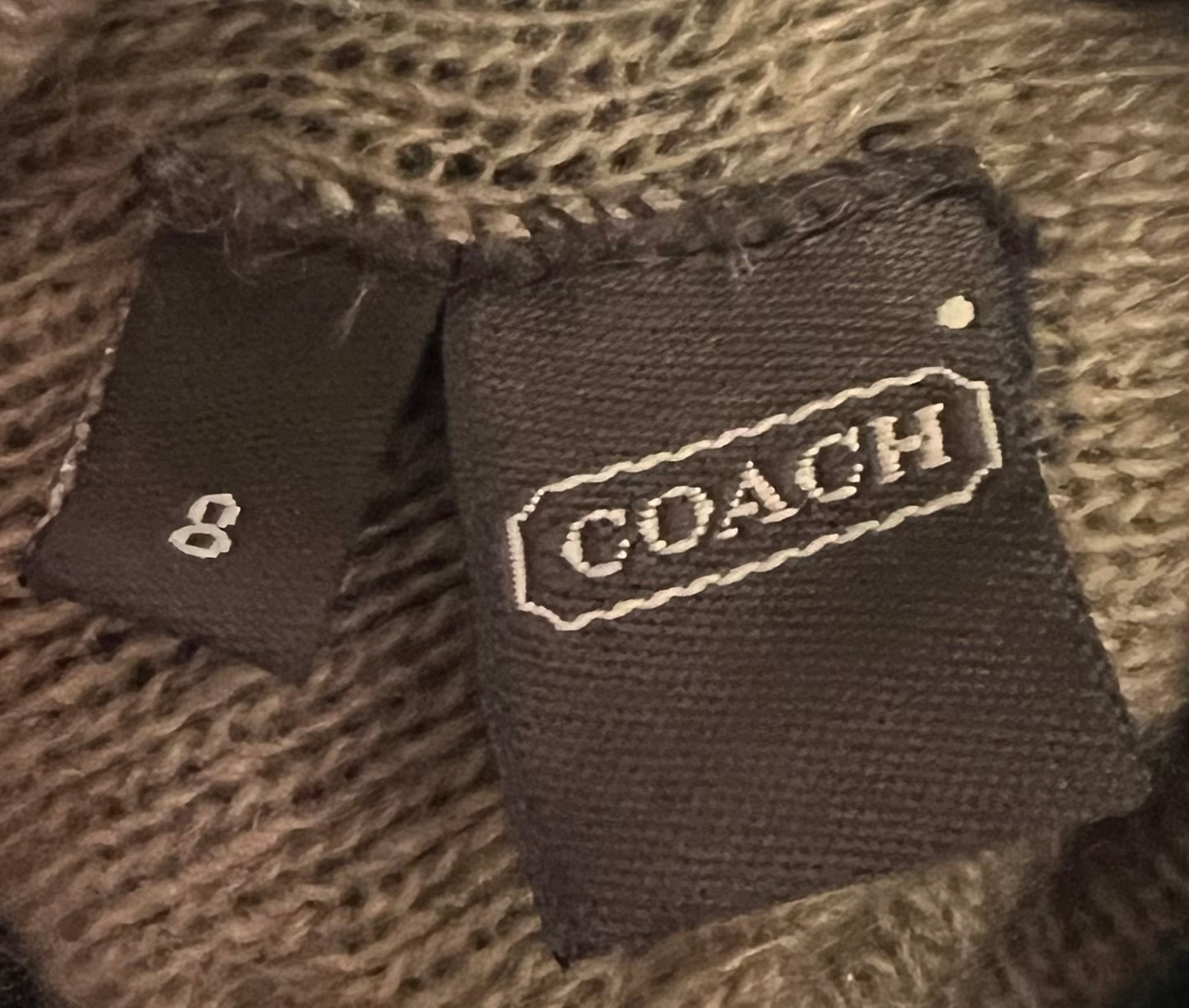 Leather & Cashmere Lined Coach Gloves