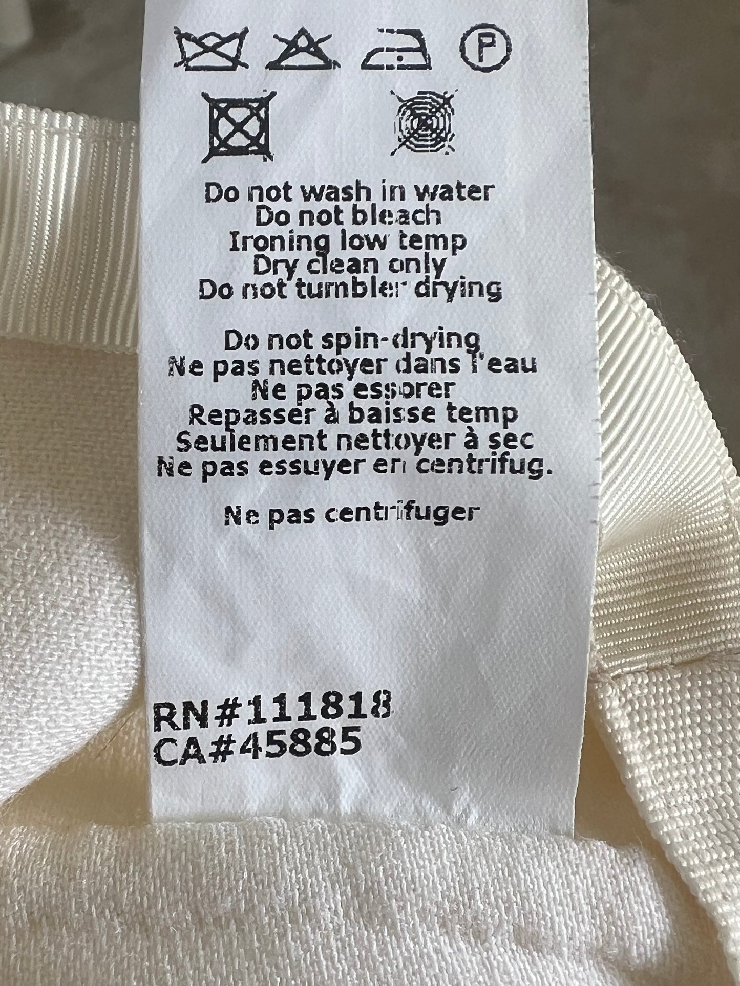 Made in Italy Michael Kors Bone White Dress Pant