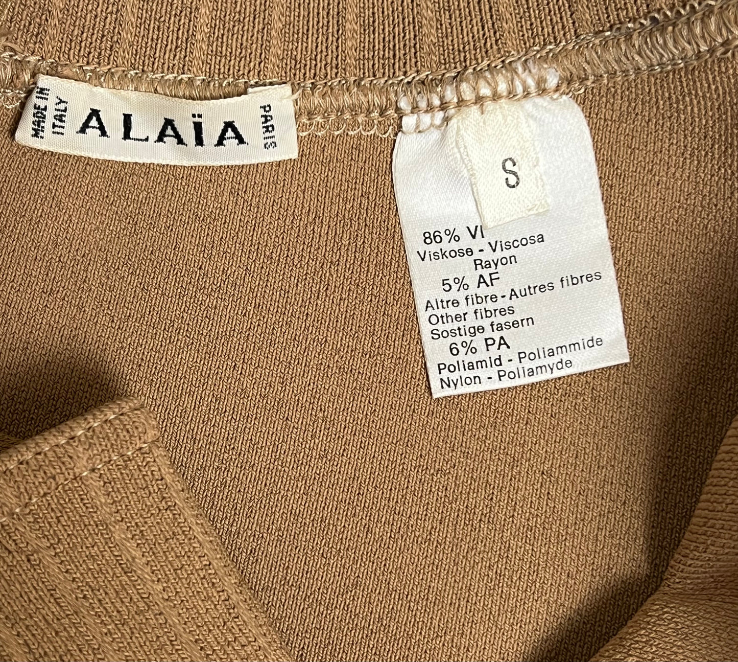 Vintage 1992 Alaia Mini Body-con Dress