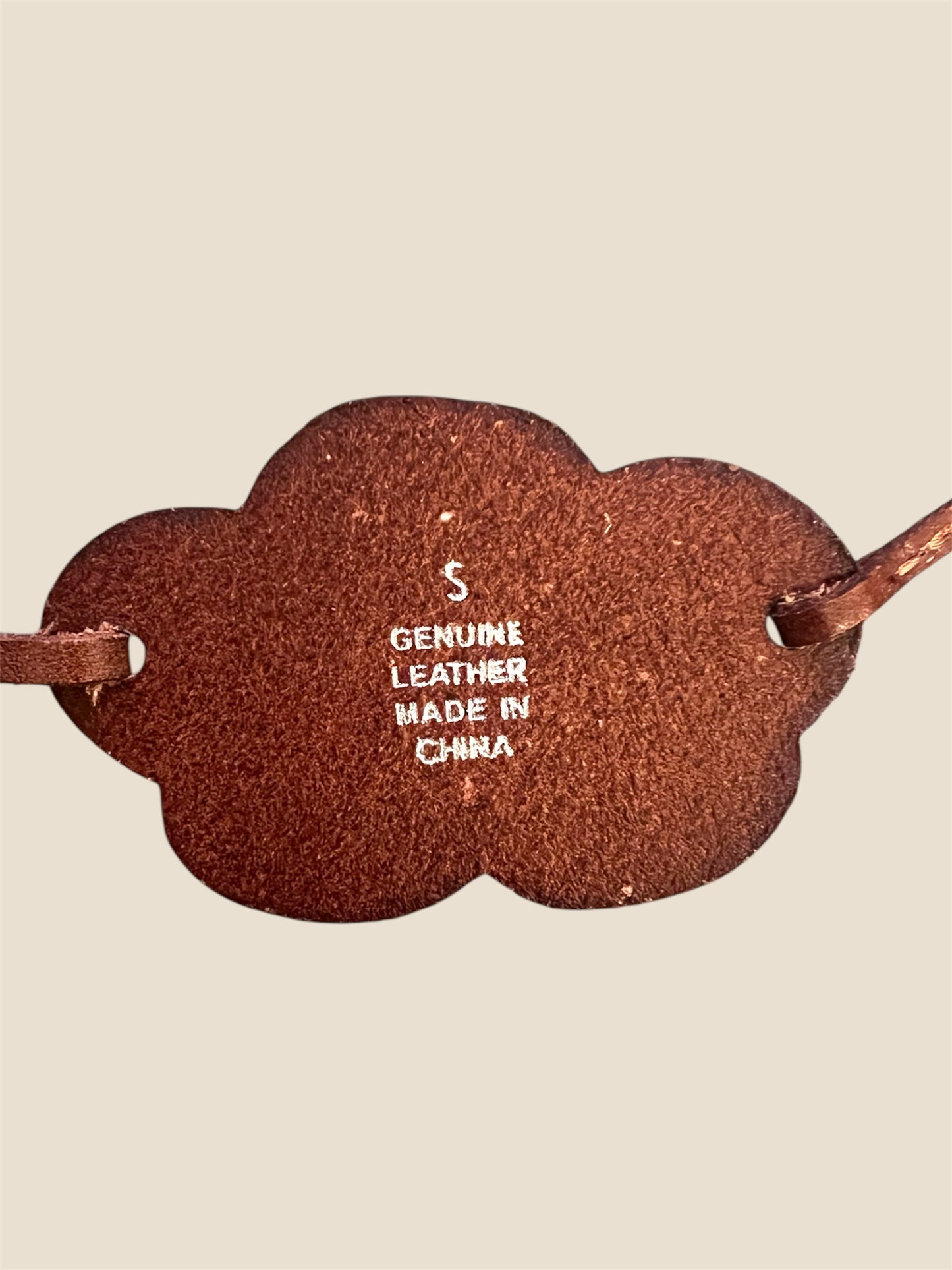 Y2K Leather Express Flower Belt
