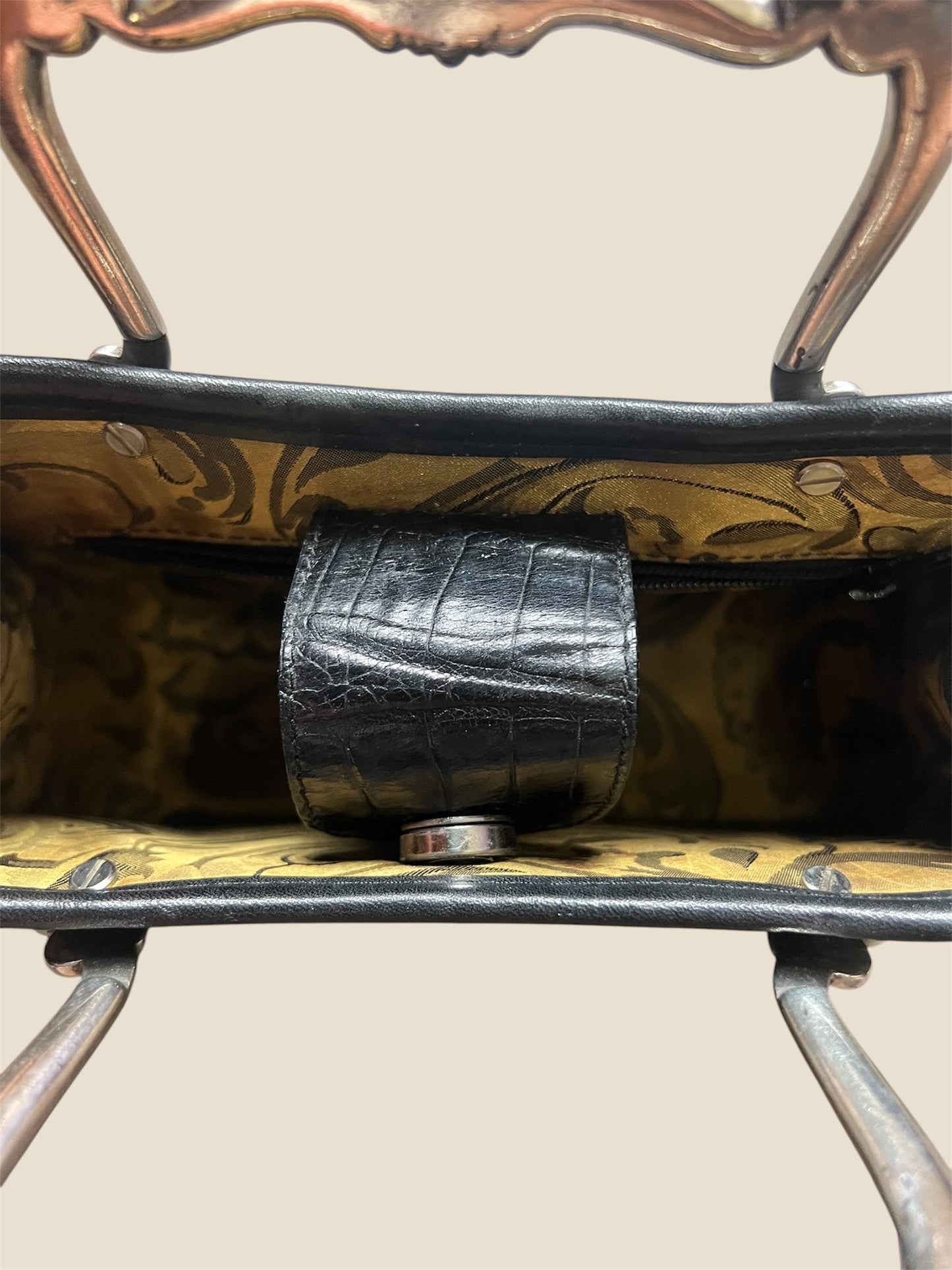 Brighton Metal Top Handle Mini Purse