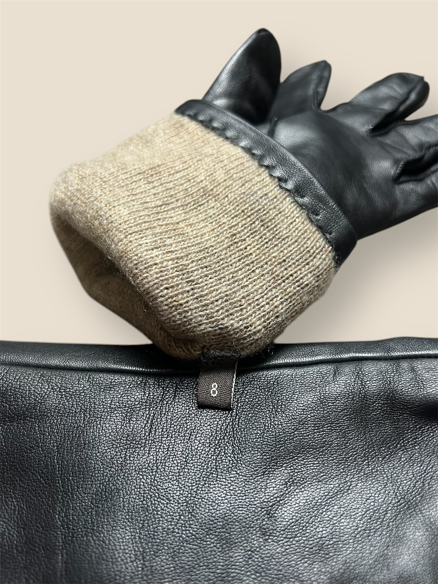 Leather & Cashmere Lined Coach Gloves