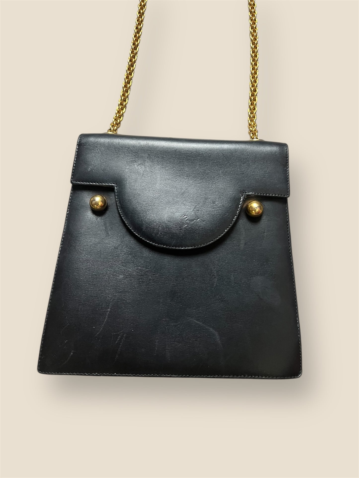 Vintage Paloma Picasso Black Leather Purse