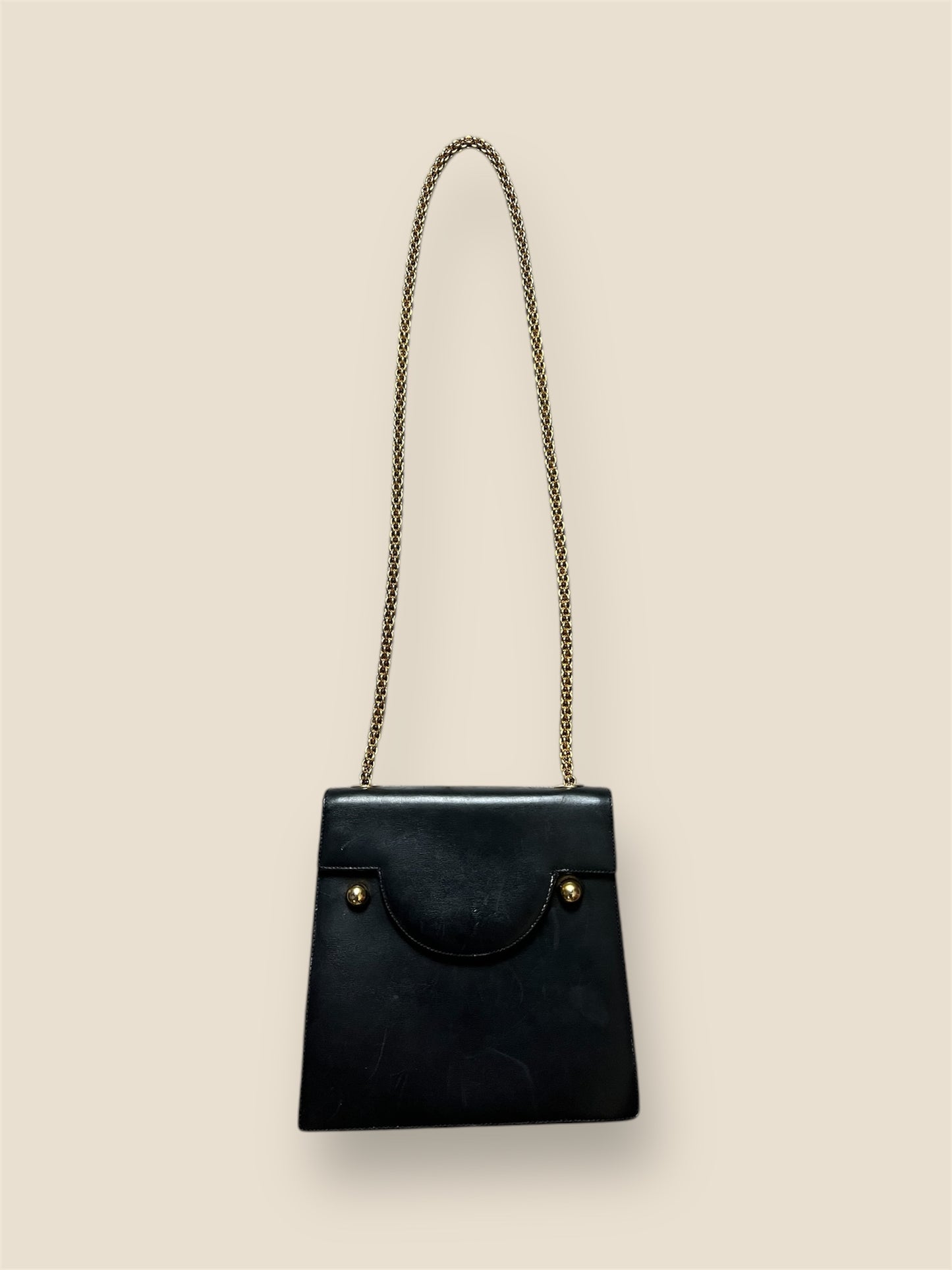 Vintage Paloma Picasso Black Leather Purse