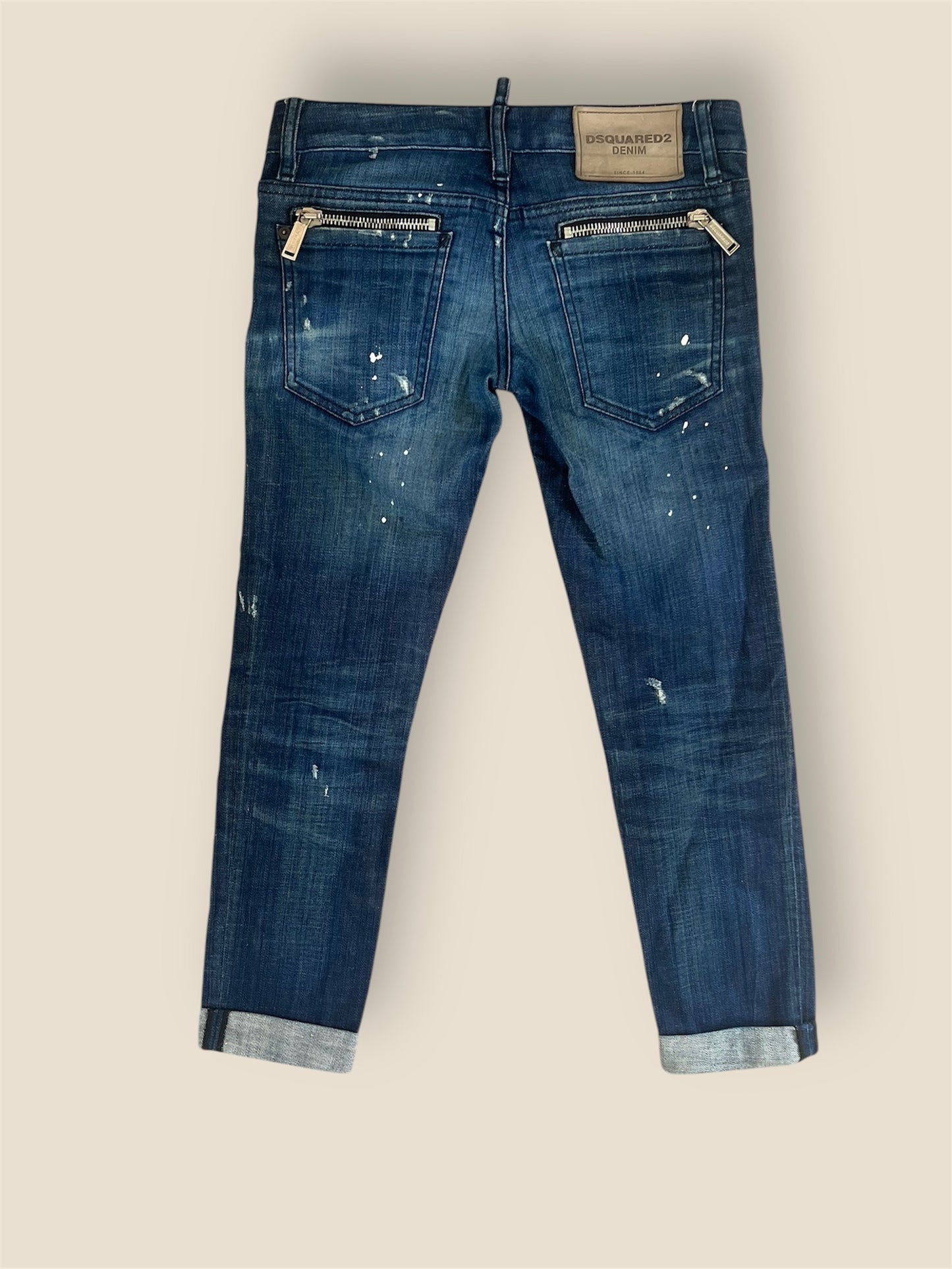 Ultra Low Waist Y2K DSQUARED2 Capri Jeans