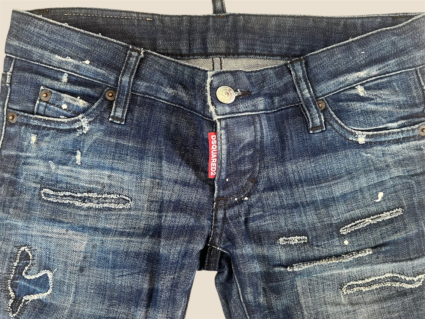 Ultra Low Waist Y2K DSQUARED2 Capri Jeans