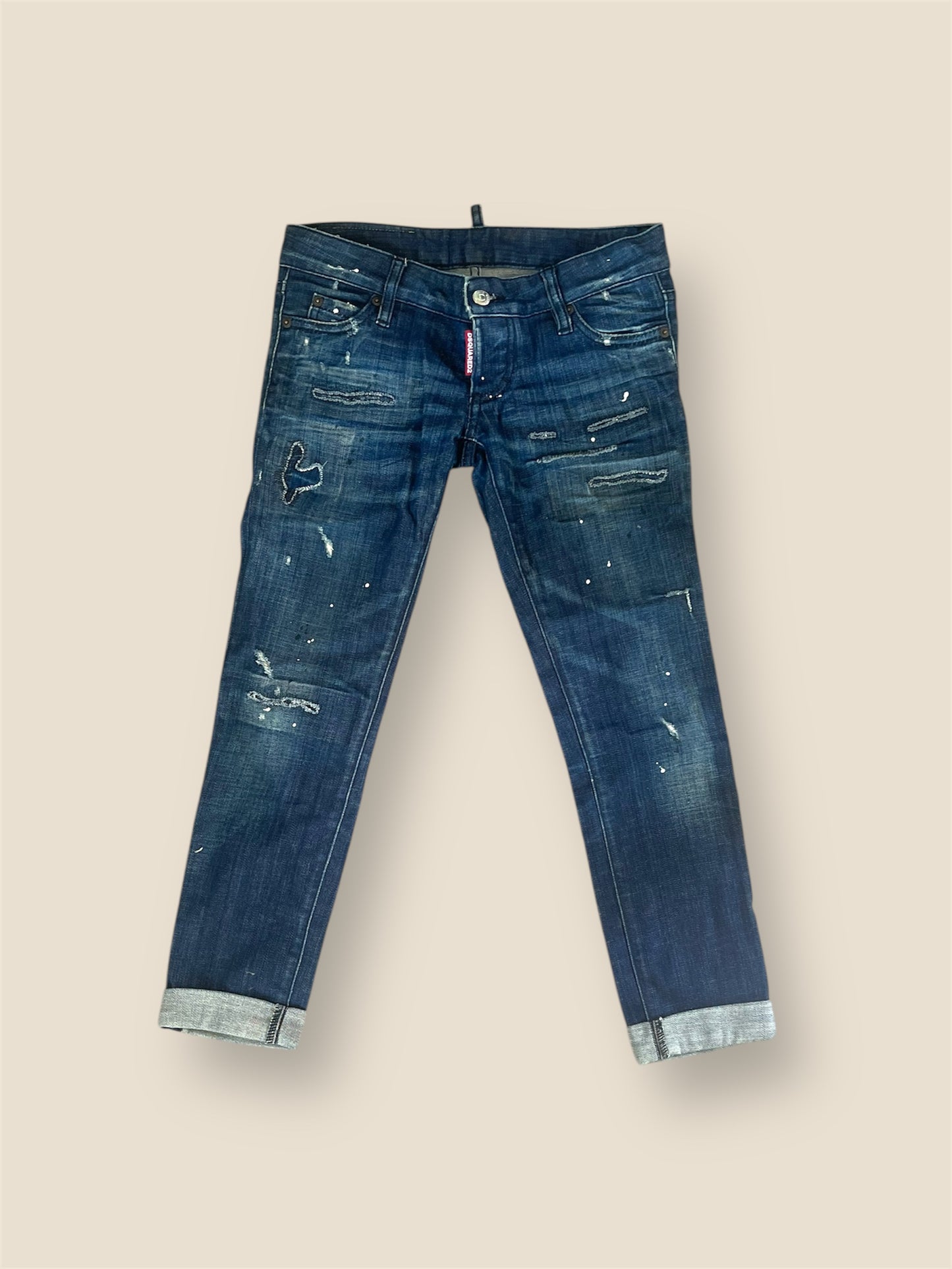 Ultra Low Waist Y2K DSQUARED2 Capri Jeans