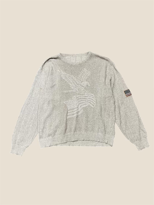 Vintage Unisex Knitted Eagle Sweater