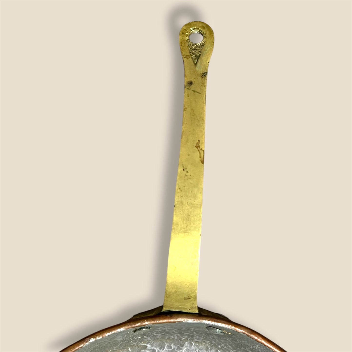 Vintage French Hammered Copper Pan