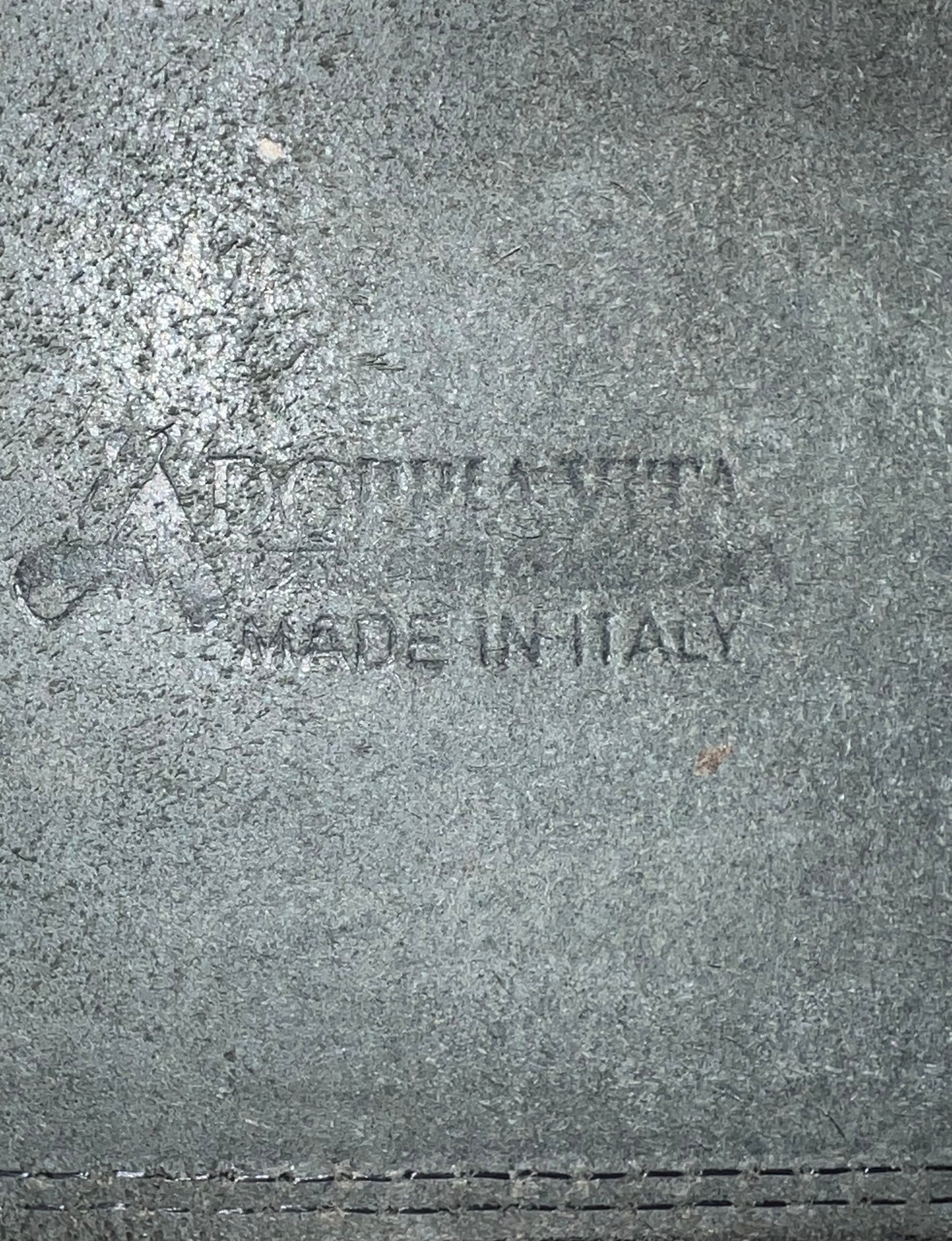 Vintage Extra Wide Adoppia Vita Two Tone Leather Belt