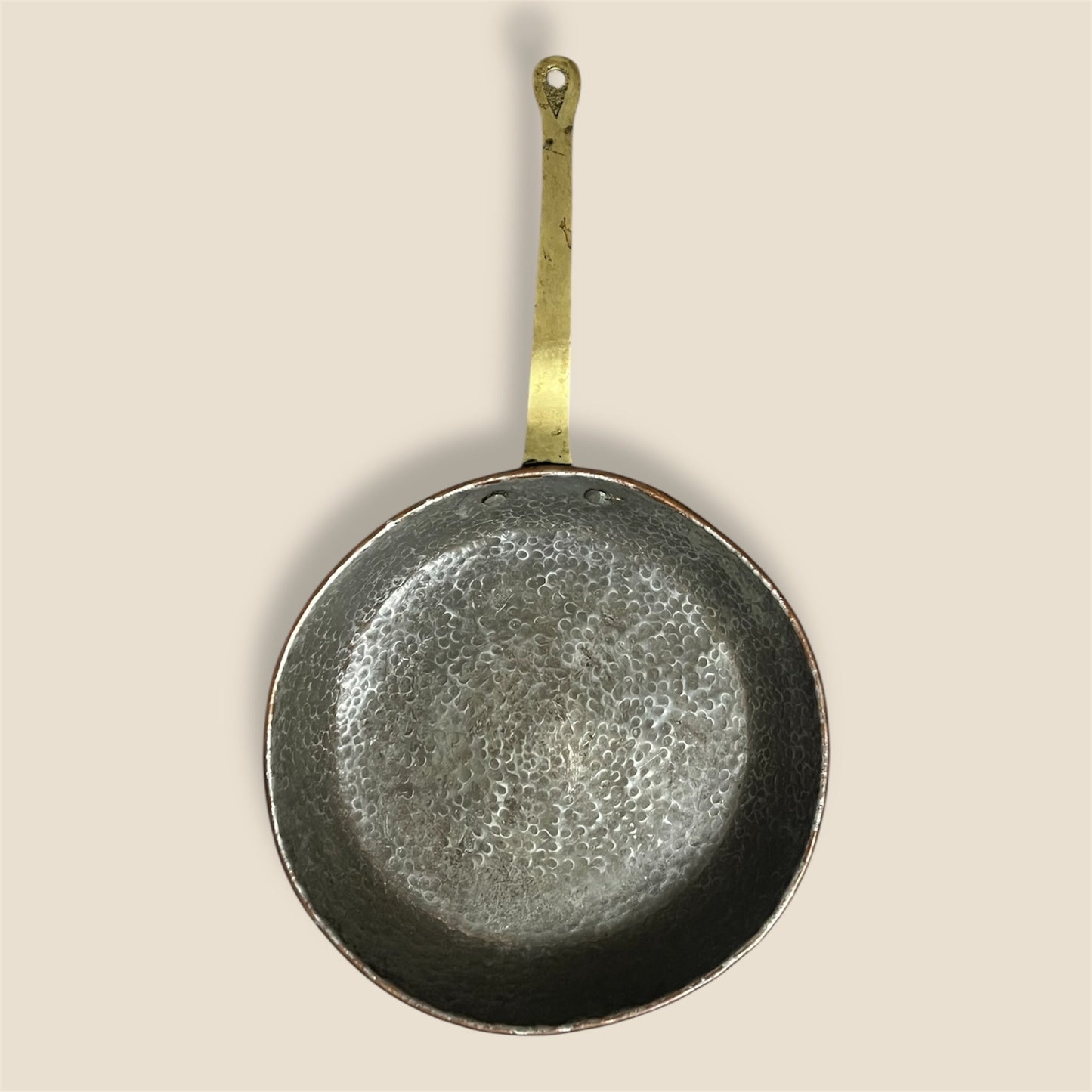 Vintage French Hammered Copper Pan