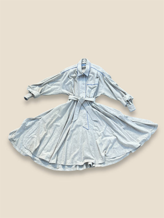 1980s Therry Mugler Wool A-Line Coat